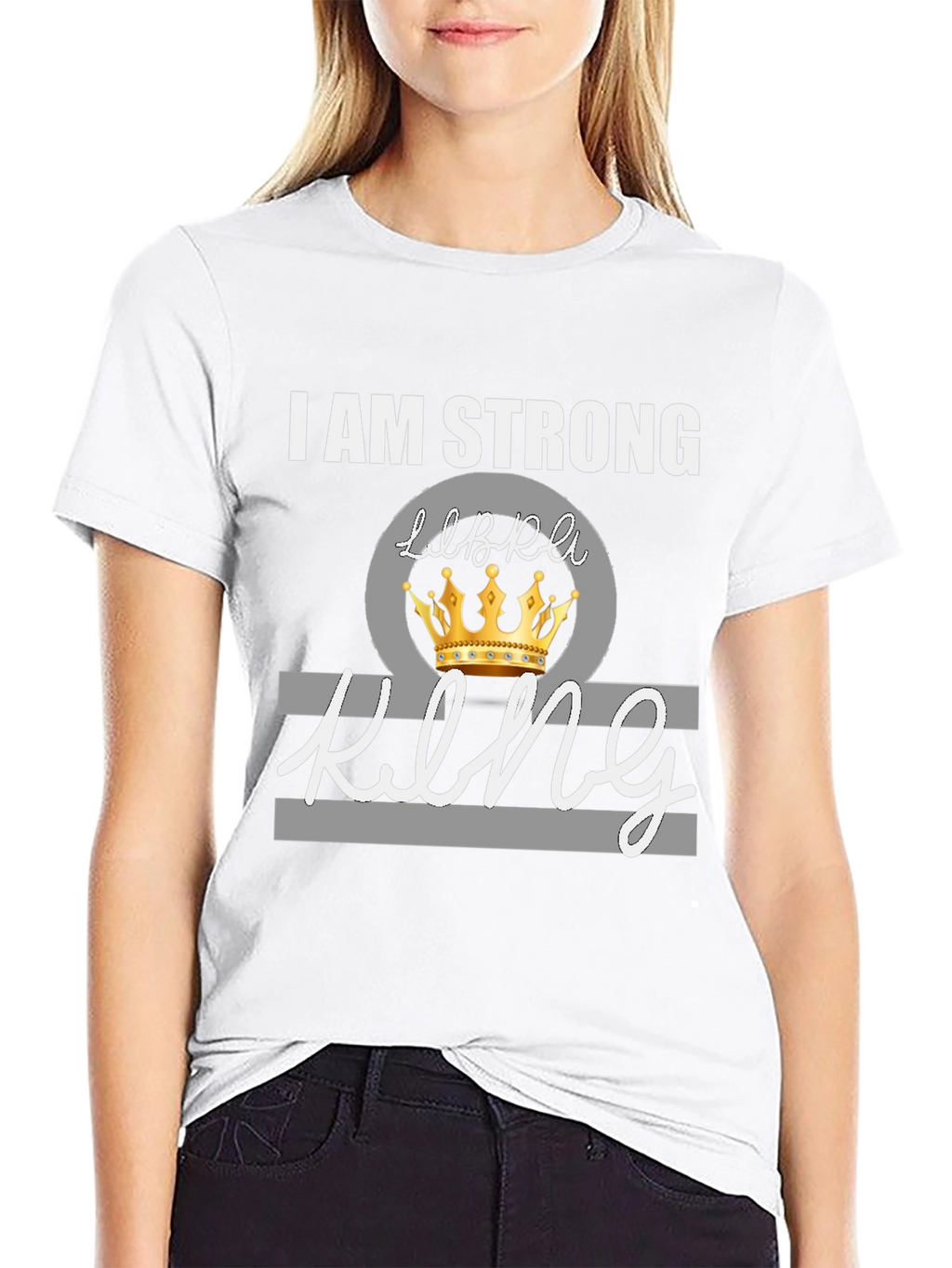 I Am Strong Libra King Graphic Tee