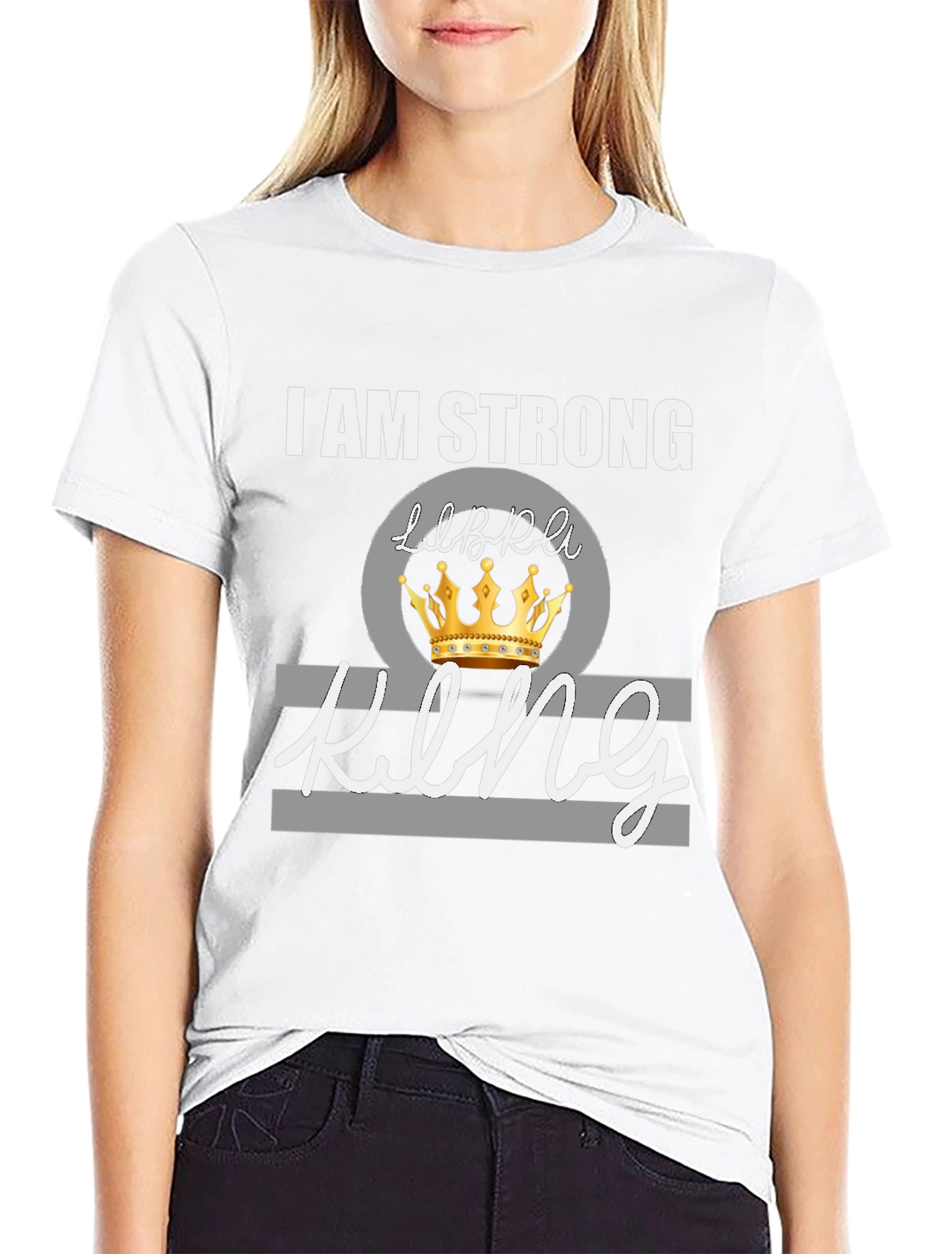 I Am Strong Libra King Graphic Tee