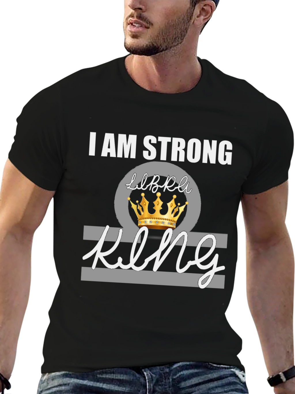 I Am Strong Libra King Graphic Tee