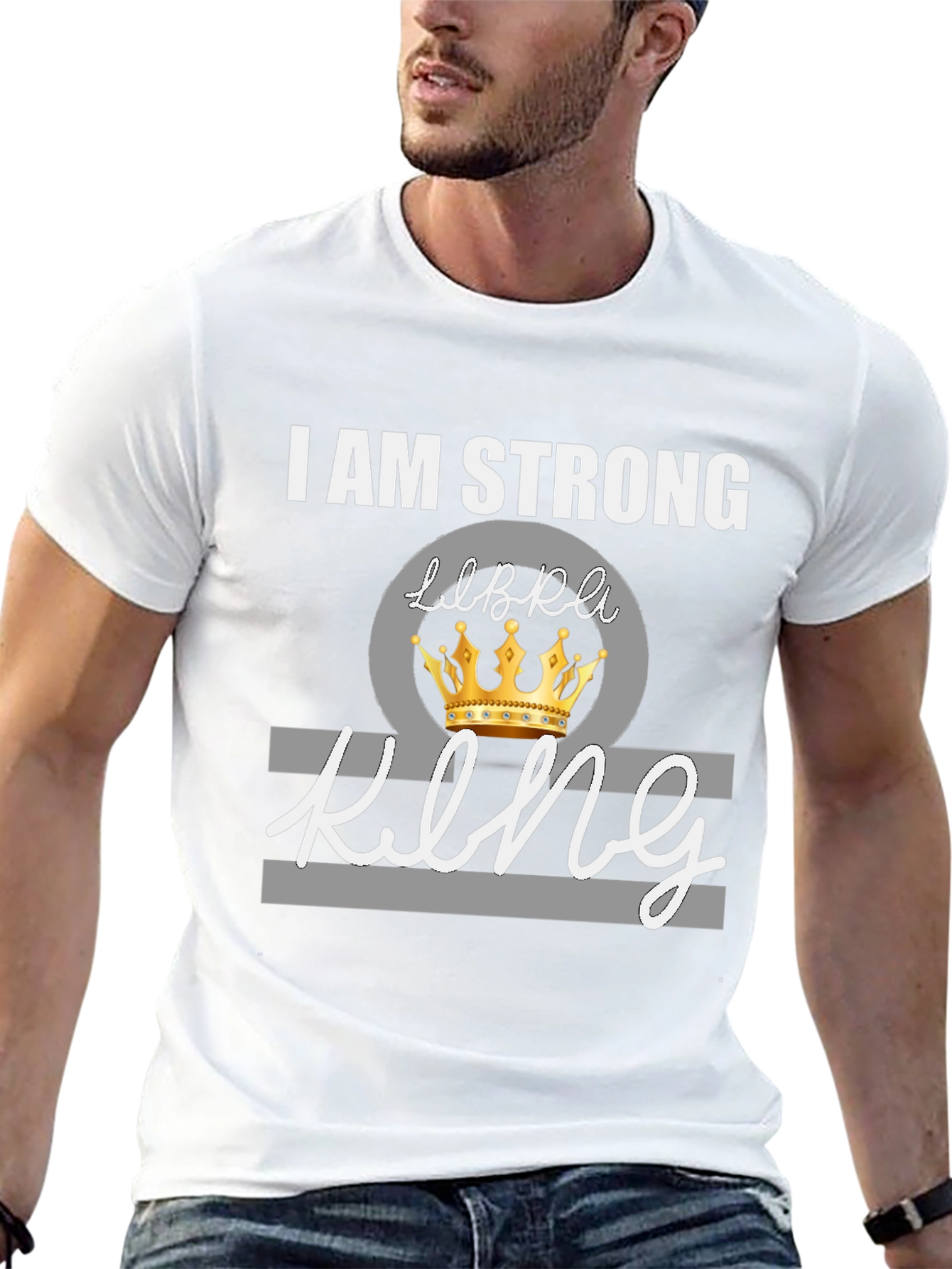 I Am Strong Libra King Graphic Tee