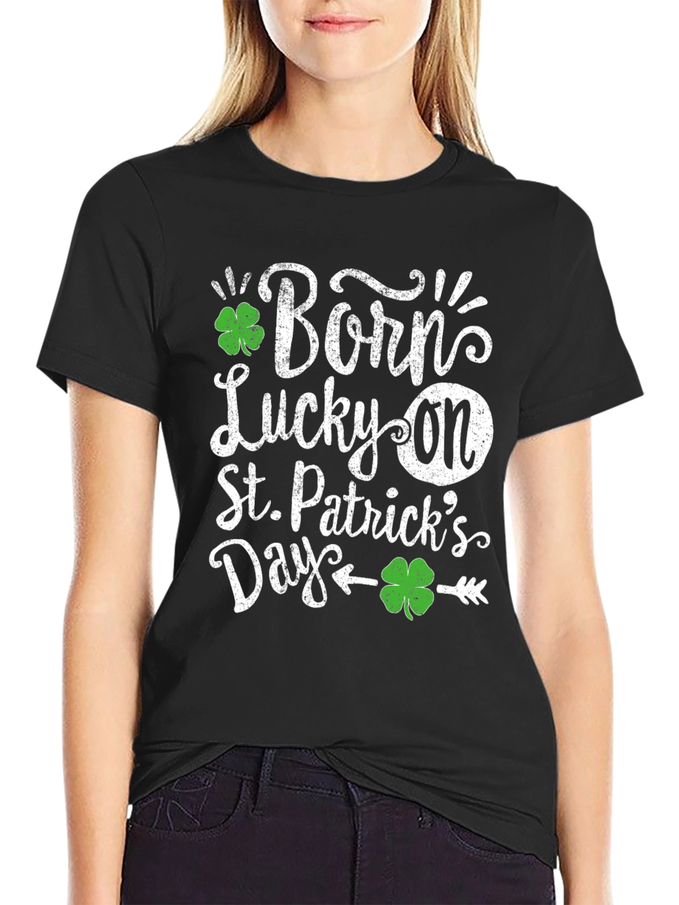 Born Lucky On St. Patricks Day T-Shirt