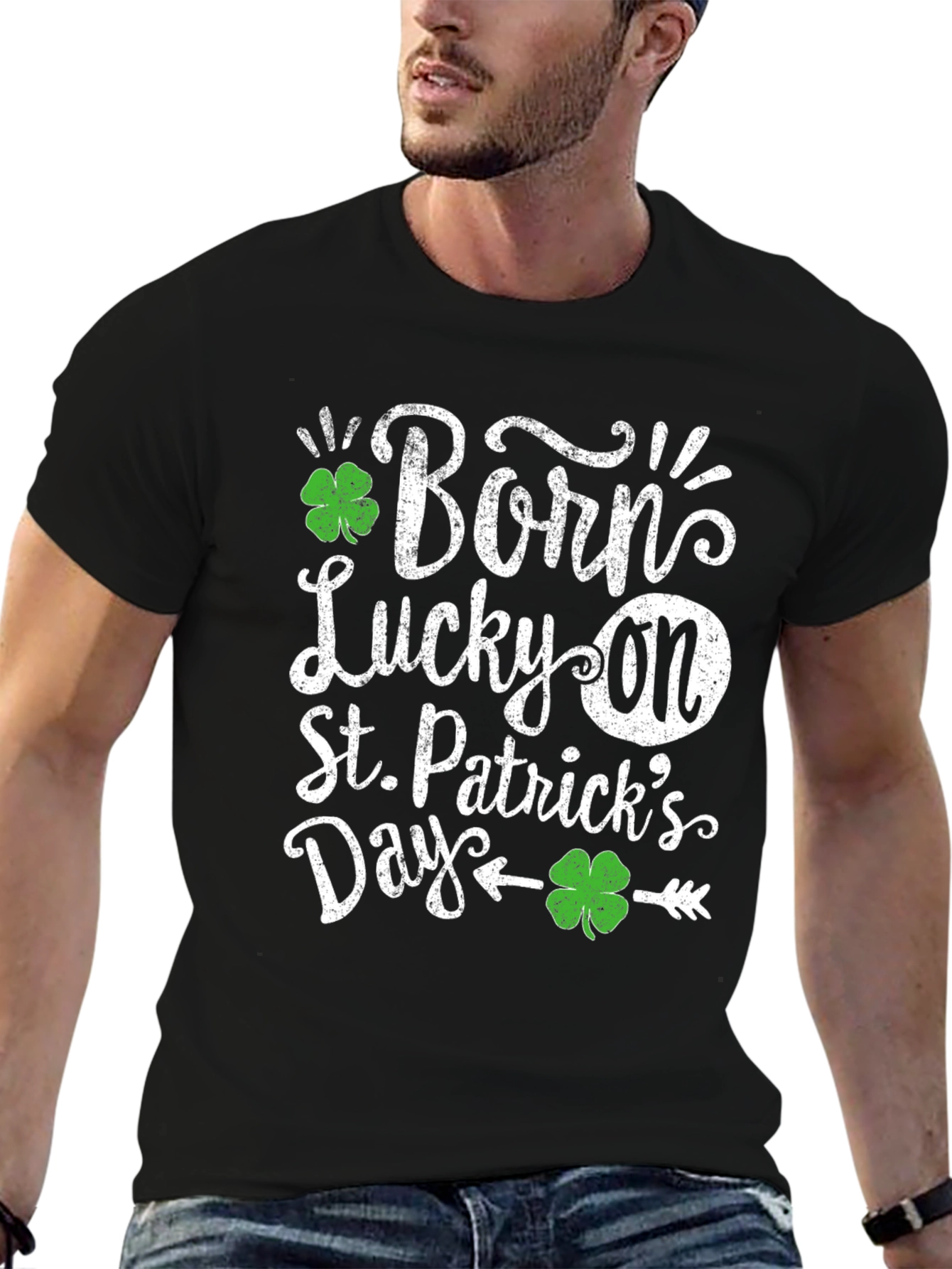 Born Lucky On St. Patricks Day T-Shirt