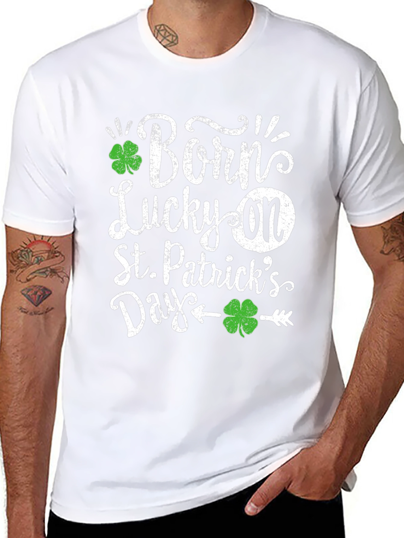 Born Lucky On St. Patricks Day T-Shirt