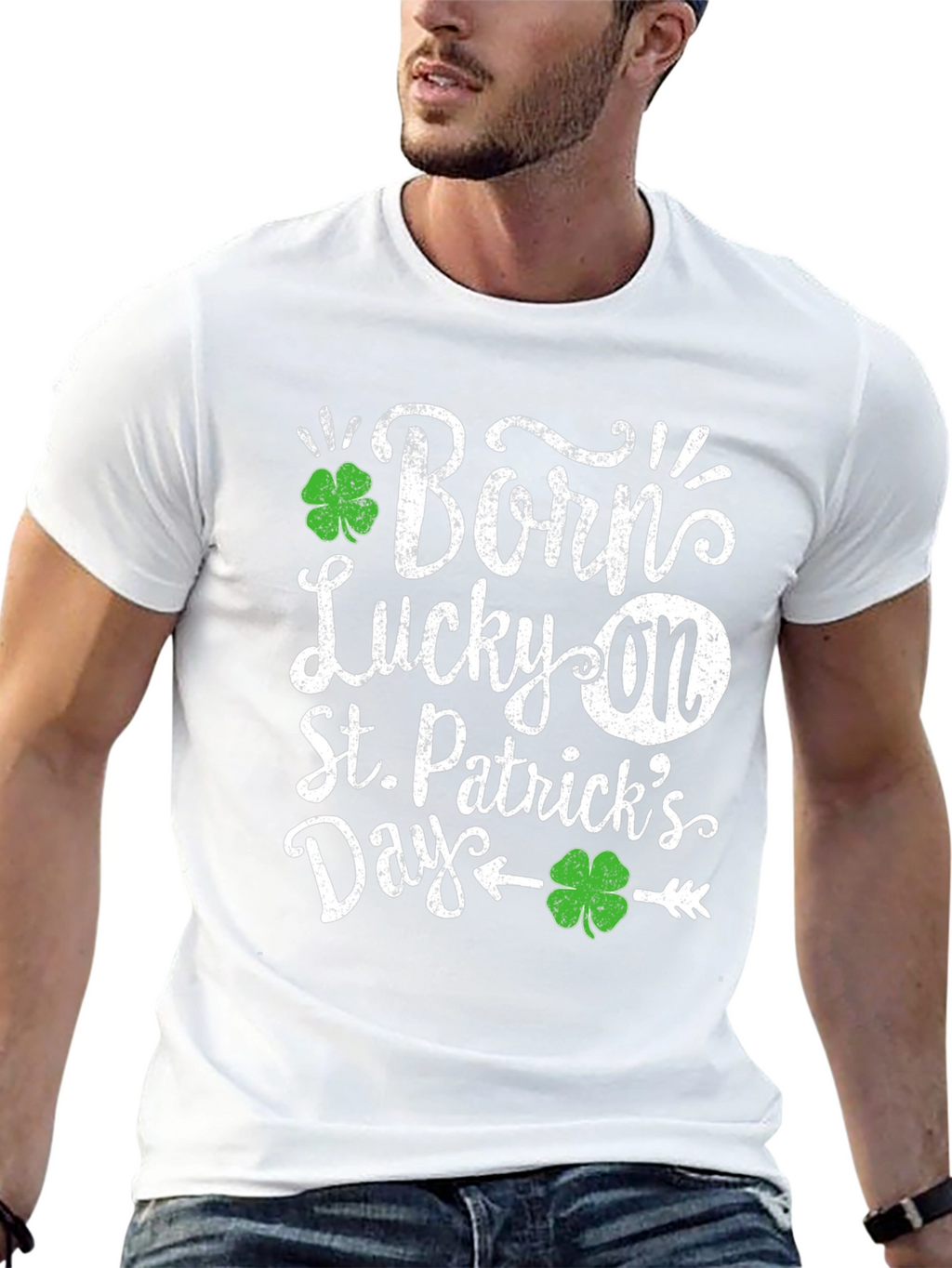 Born Lucky On St. Patricks Day T-Shirt