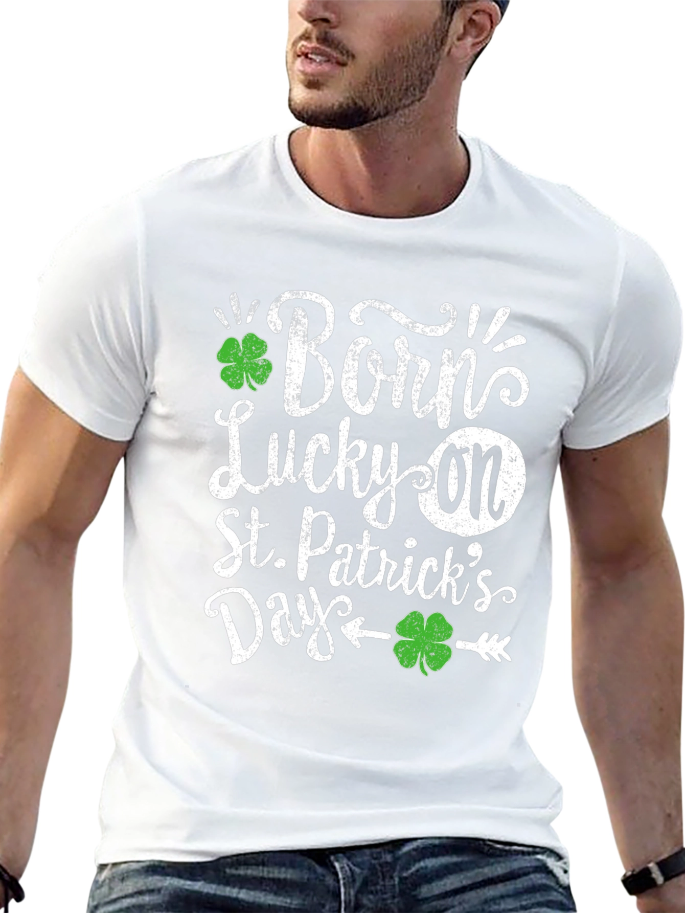 Born Lucky On St. Patricks Day T-Shirt