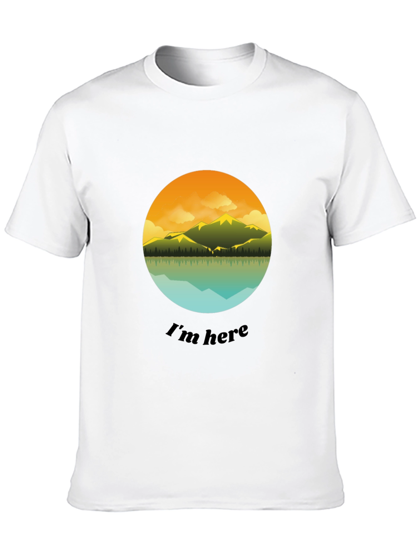 Im Here Graphic Tee - Mountain Lake Design
