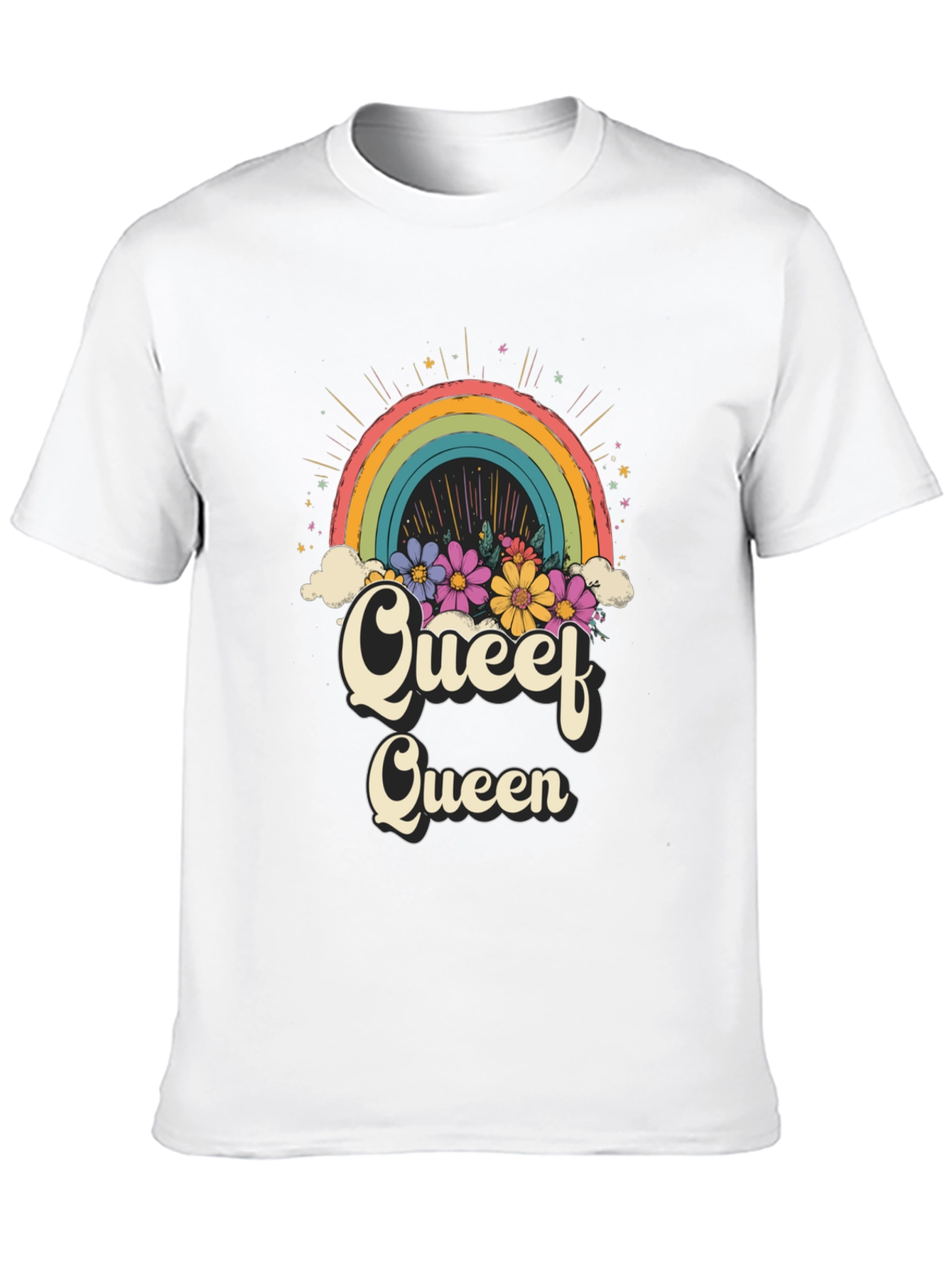 Queef Queen Rainbow Graphic Tee