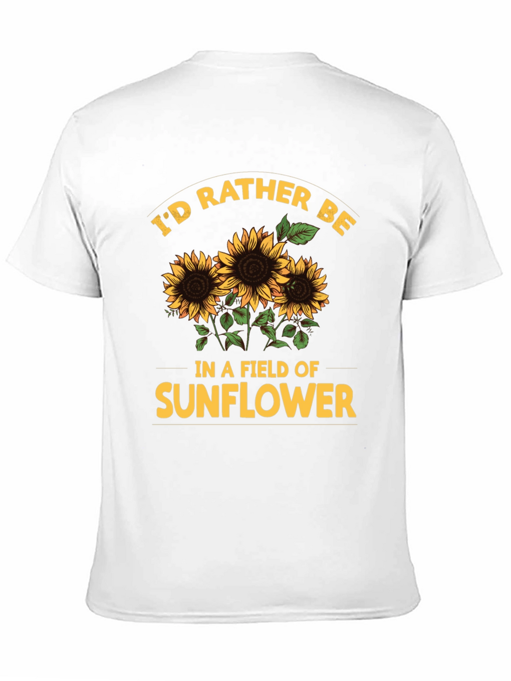 Sunflower Field Graphic Tee - Soft Cotton Comfort