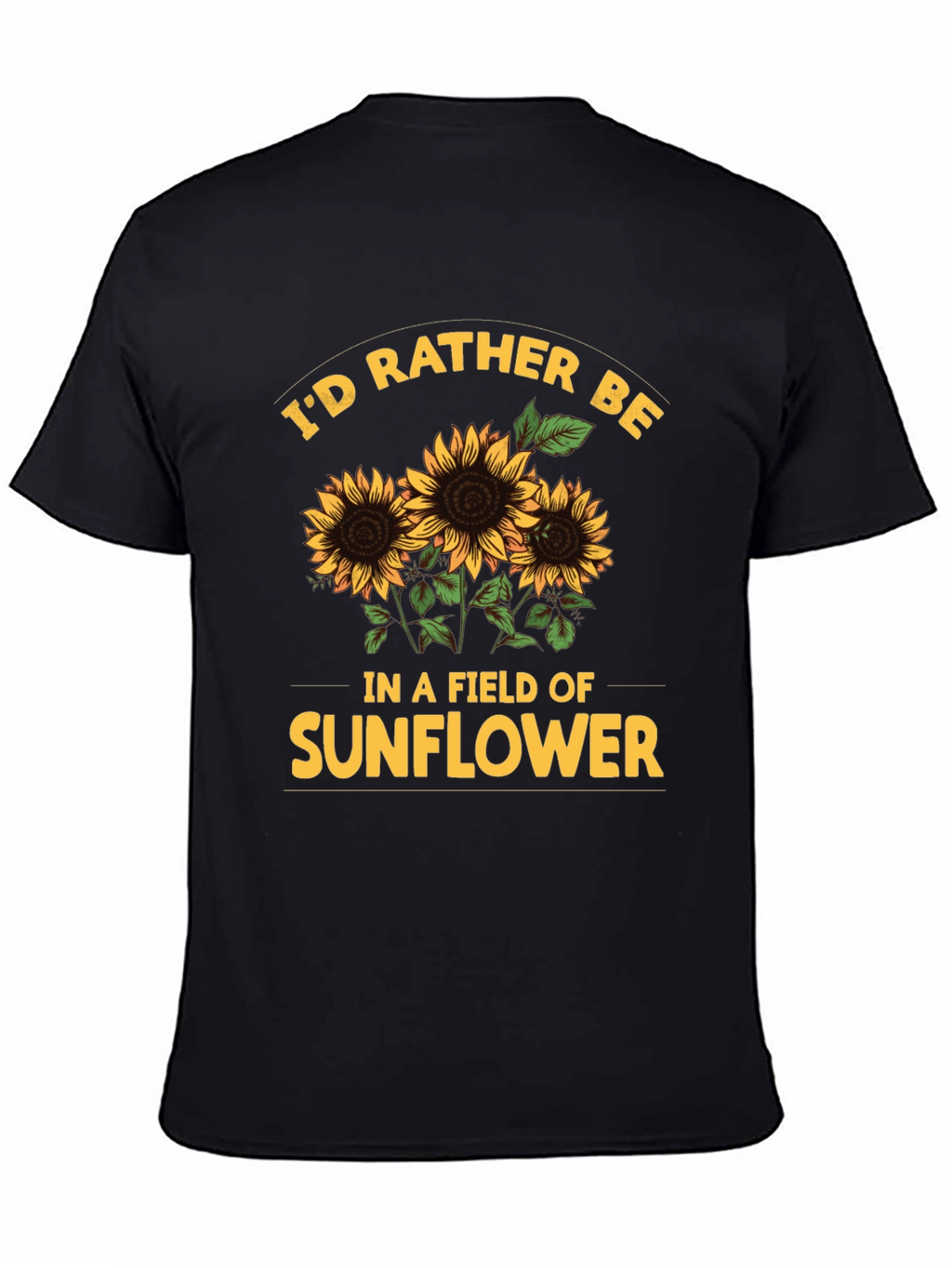 Sunflower Field Graphic Tee - Soft Cotton Comfort