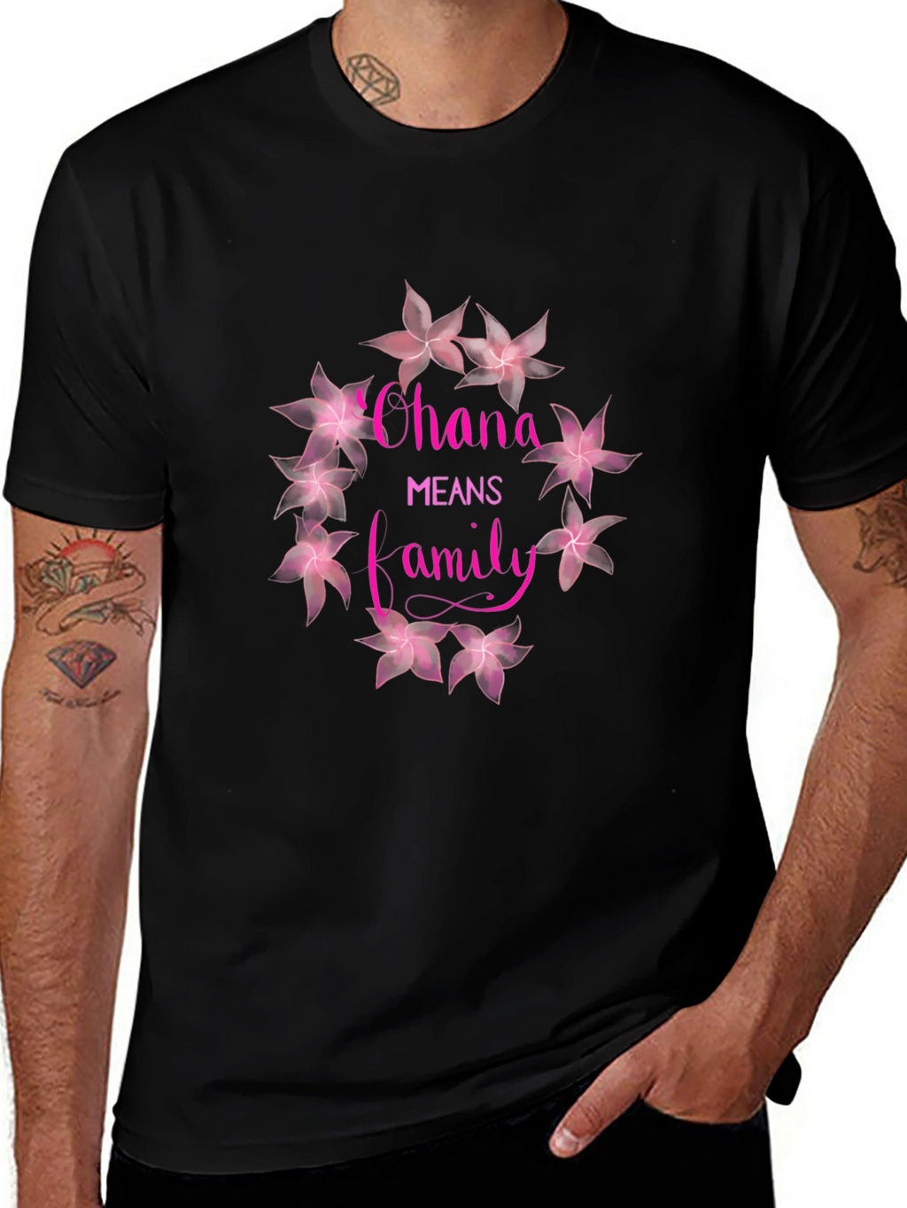 Ohana Means Family Floral T-Shirt