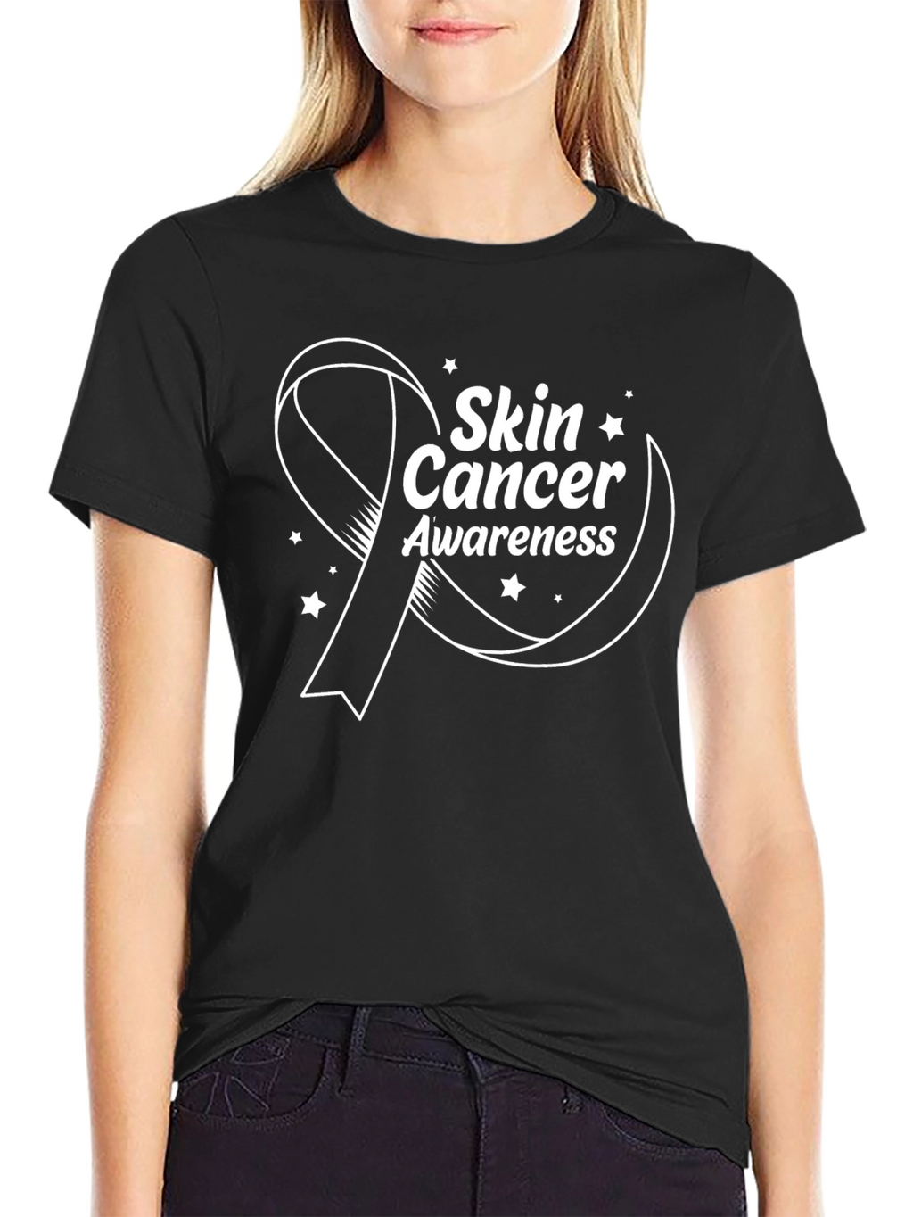 Skin Cancer Awareness Ribbon T-Shirt