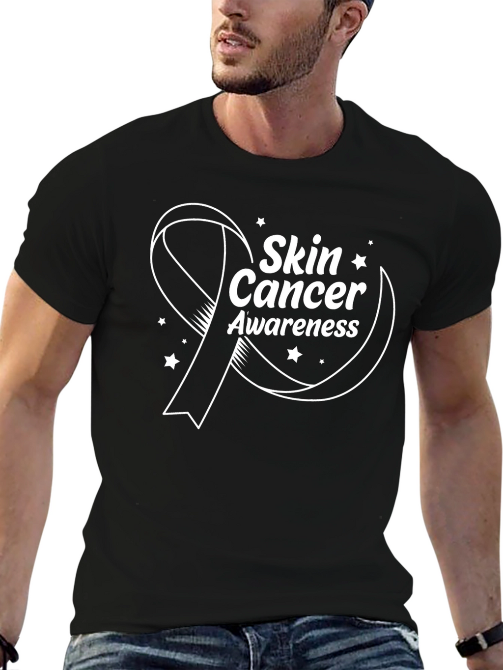 Skin Cancer Awareness Ribbon T-Shirt