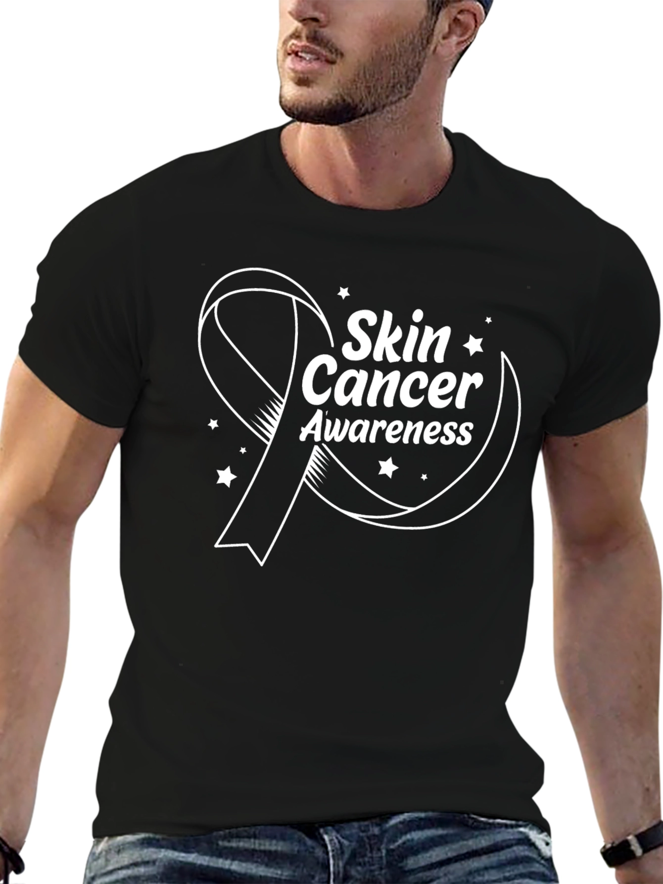 Skin Cancer Awareness Ribbon T-Shirt