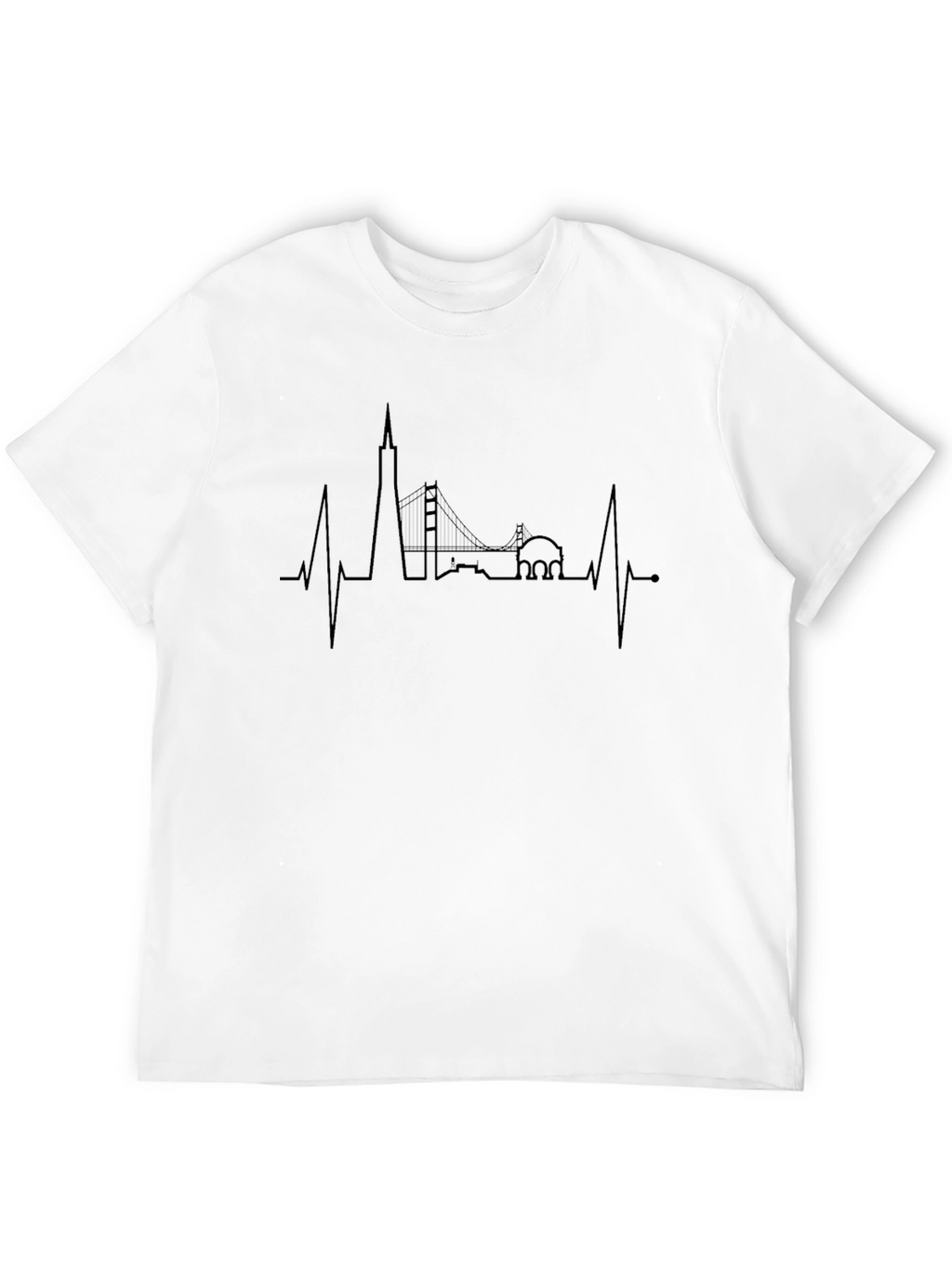 San Francisco Skyline Heartbeat T-Shirt