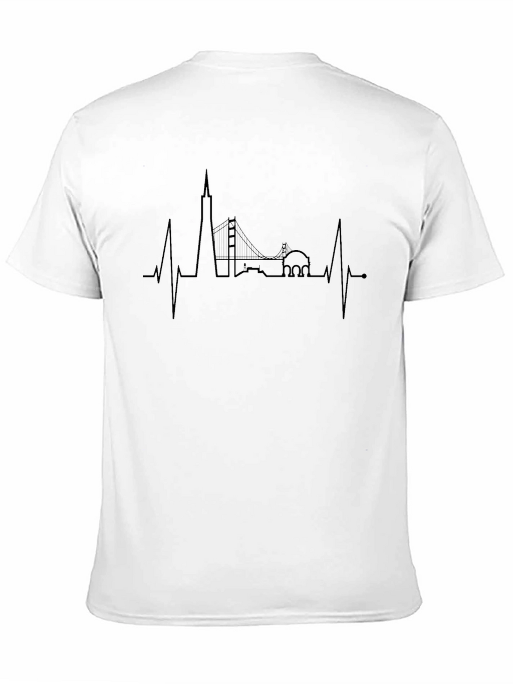 San Francisco Skyline Heartbeat T-Shirt