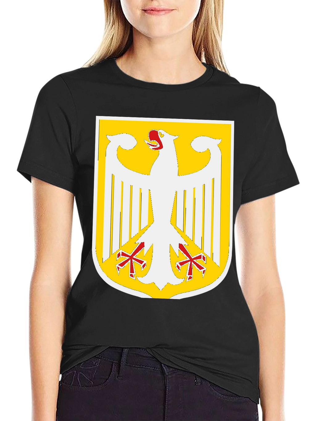 German Eagle Crest Graphic T-Shirt