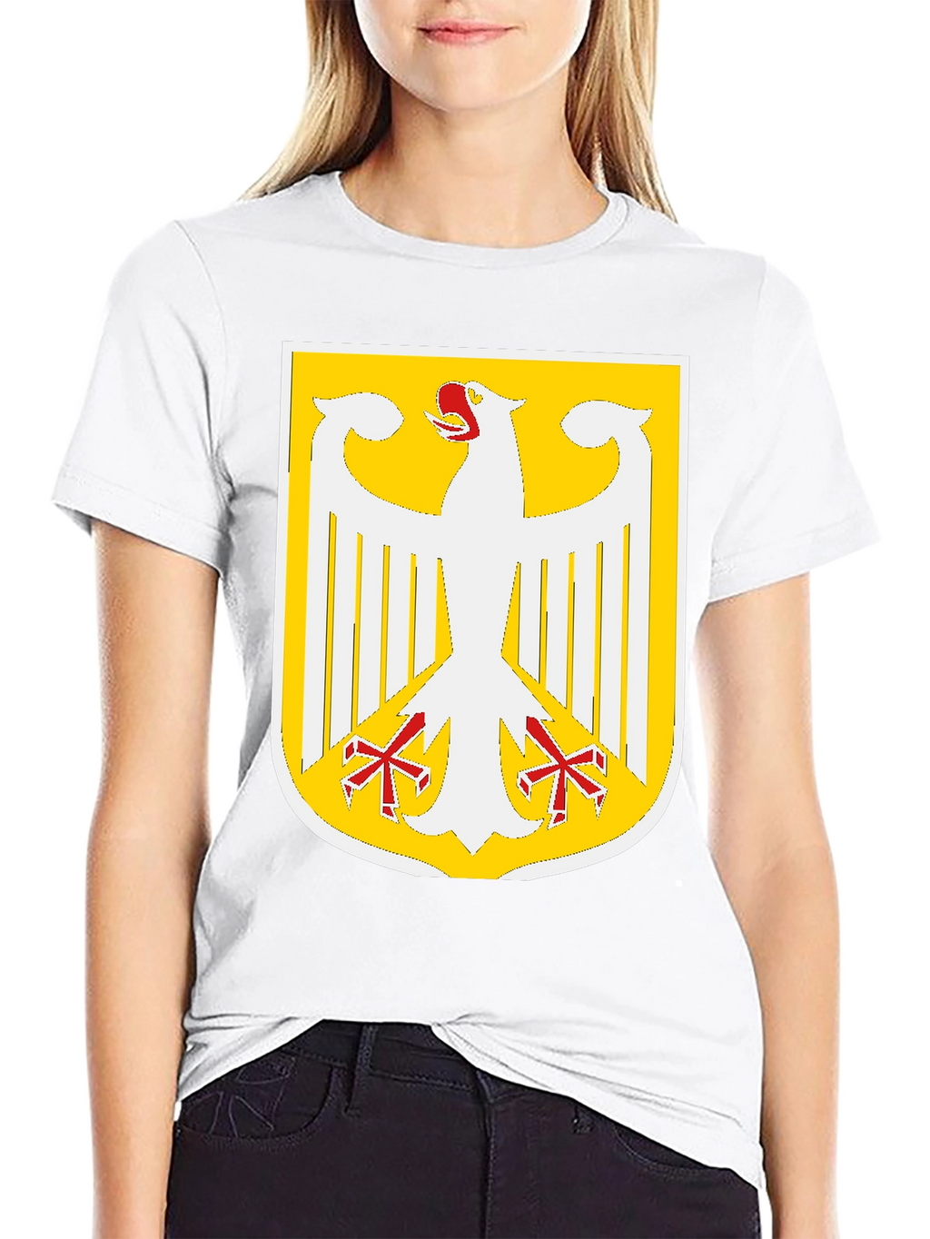 German Eagle Crest Graphic T-Shirt