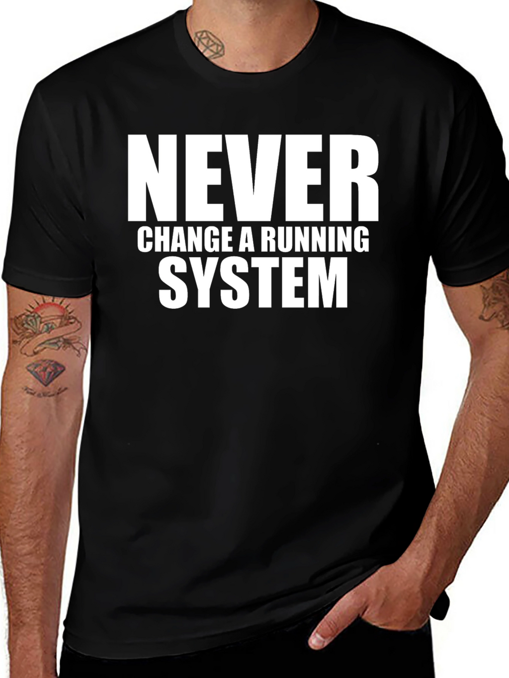 Never Change a Running System Graphic Tee