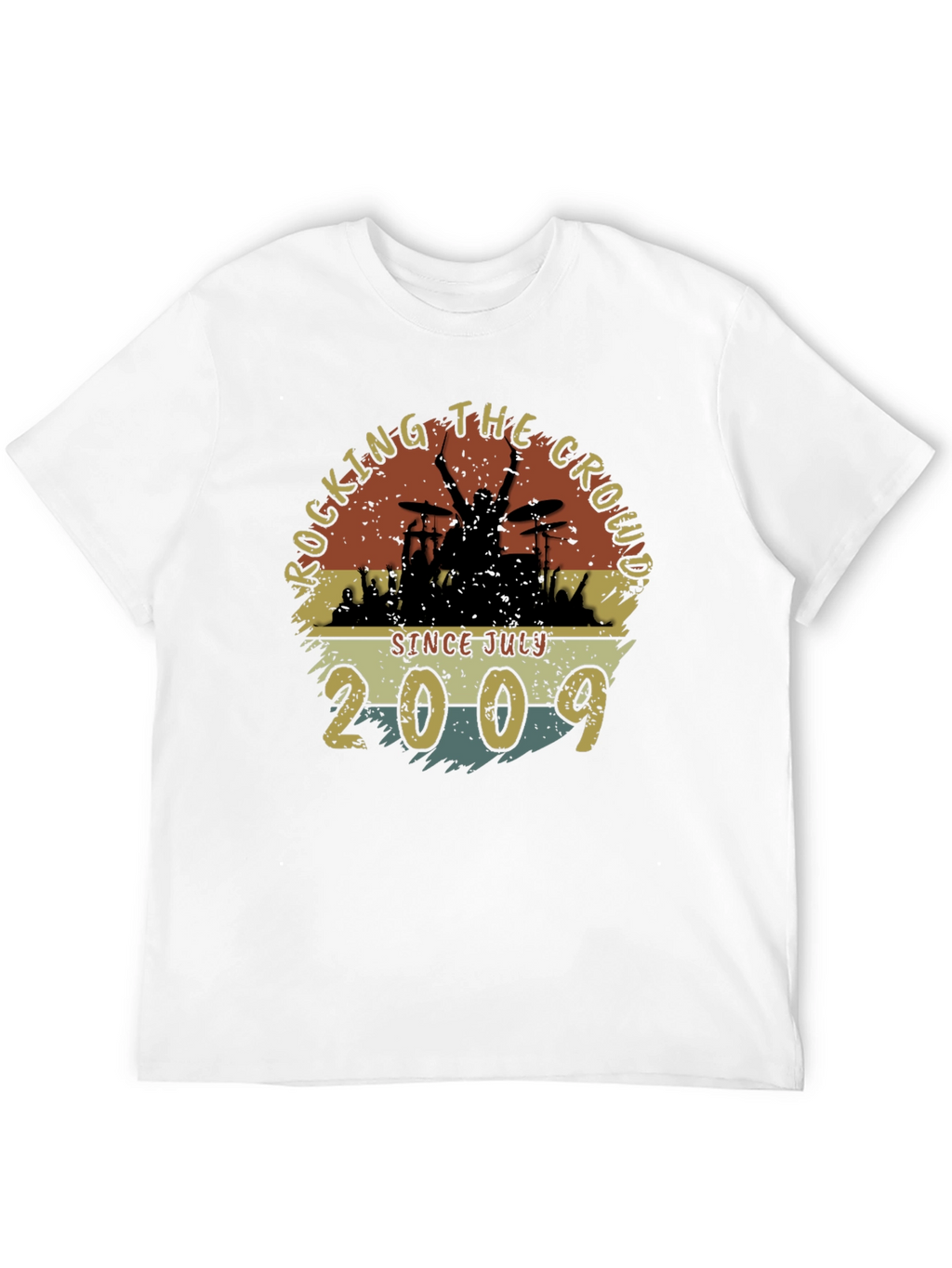 Rocking Since July 2009 Black T-Shirt