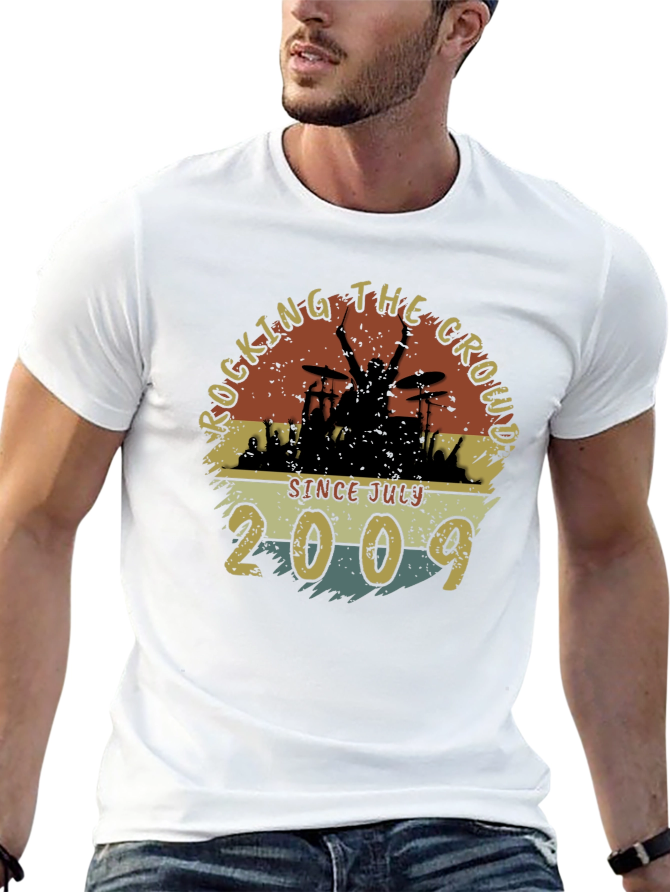Rocking Since July 2009 Black T-Shirt