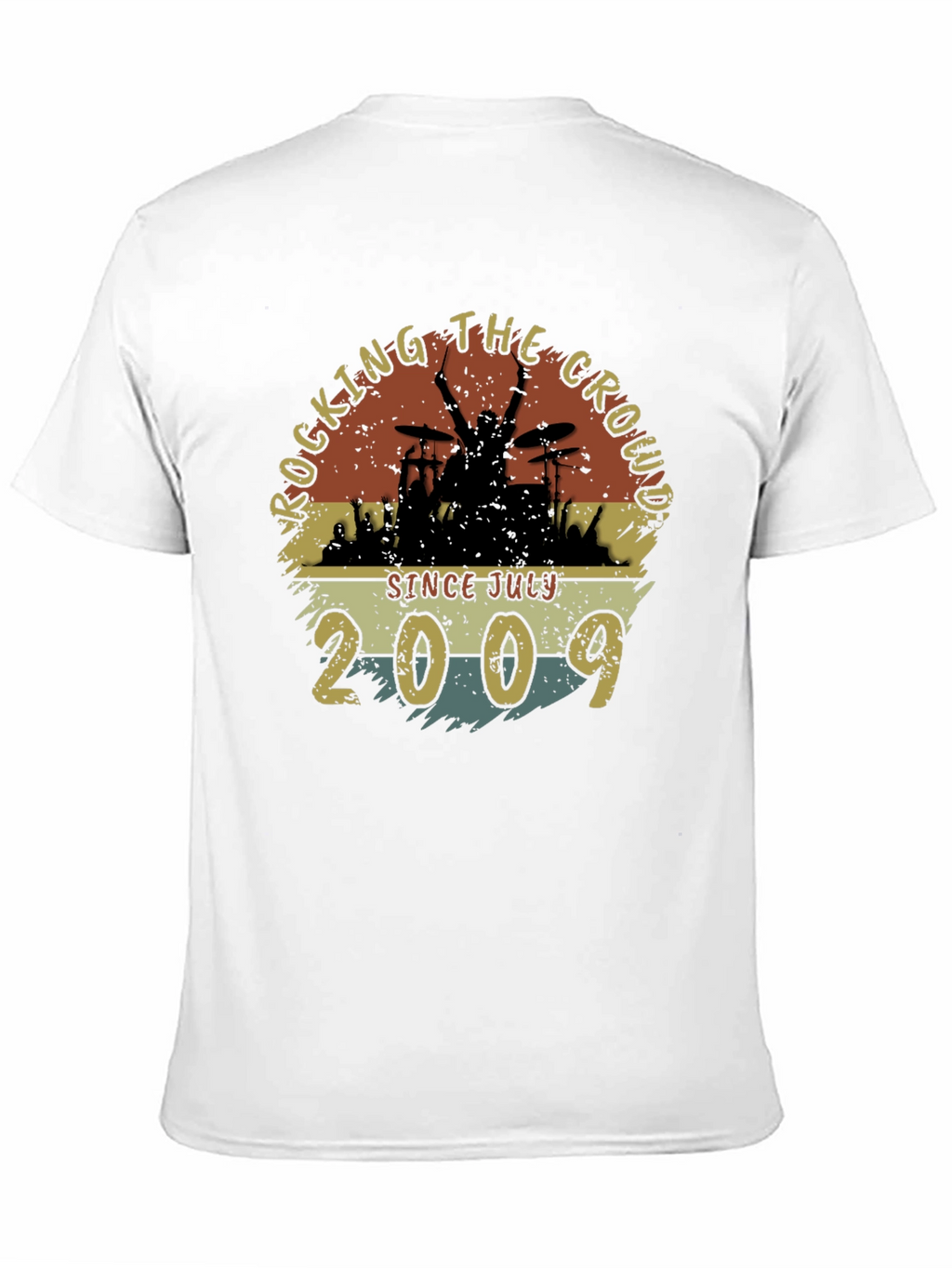 Rocking Since July 2009 Black T-Shirt