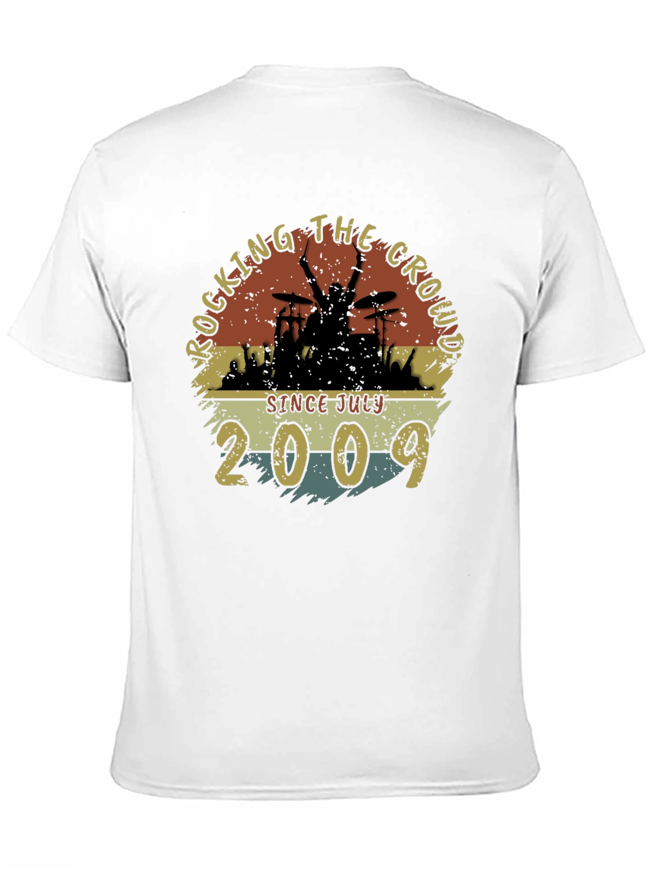 Rocking Since July 2009 Black T-Shirt