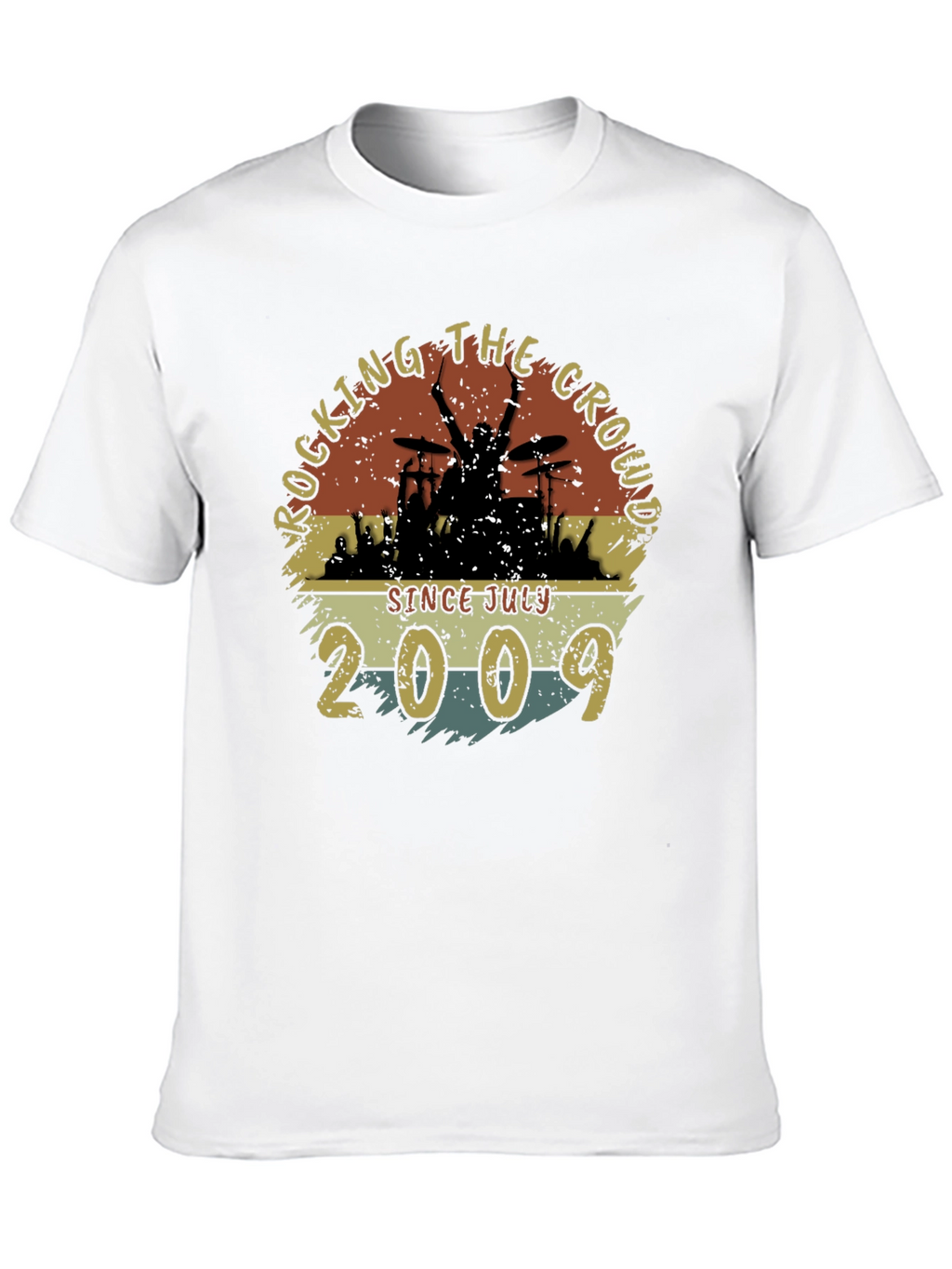 Rocking Since July 2009 Black T-Shirt
