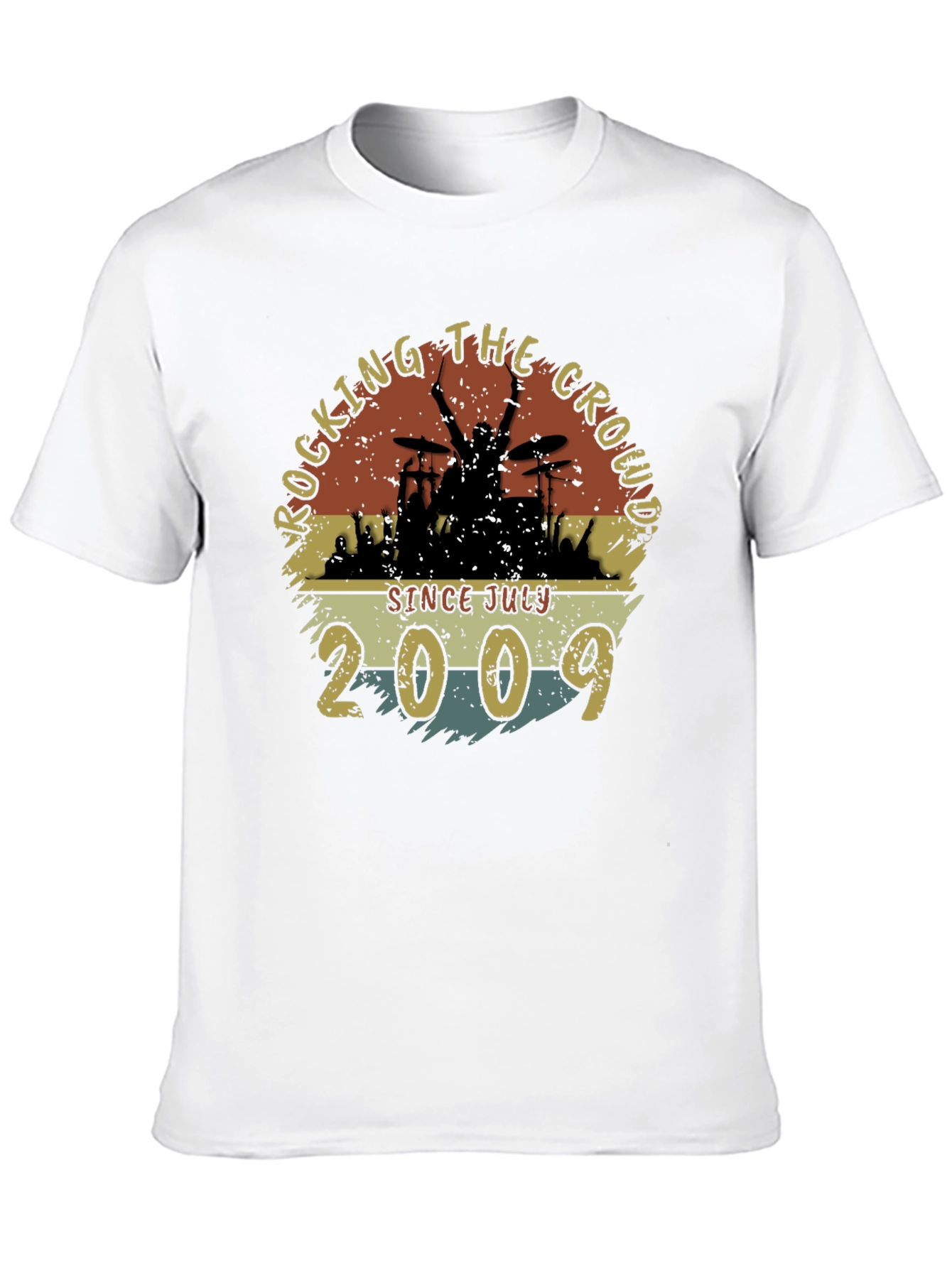 Rocking Since July 2009 Black T-Shirt