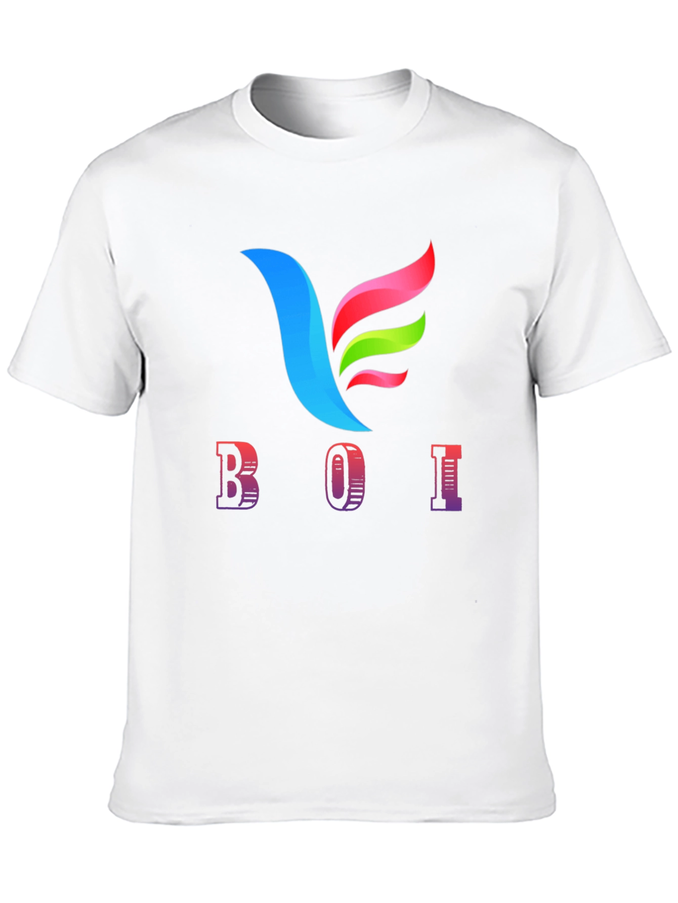 BOI Graphic Print Black Tee