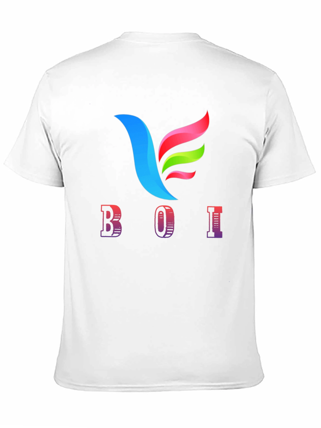 BOI Graphic Print Black Tee