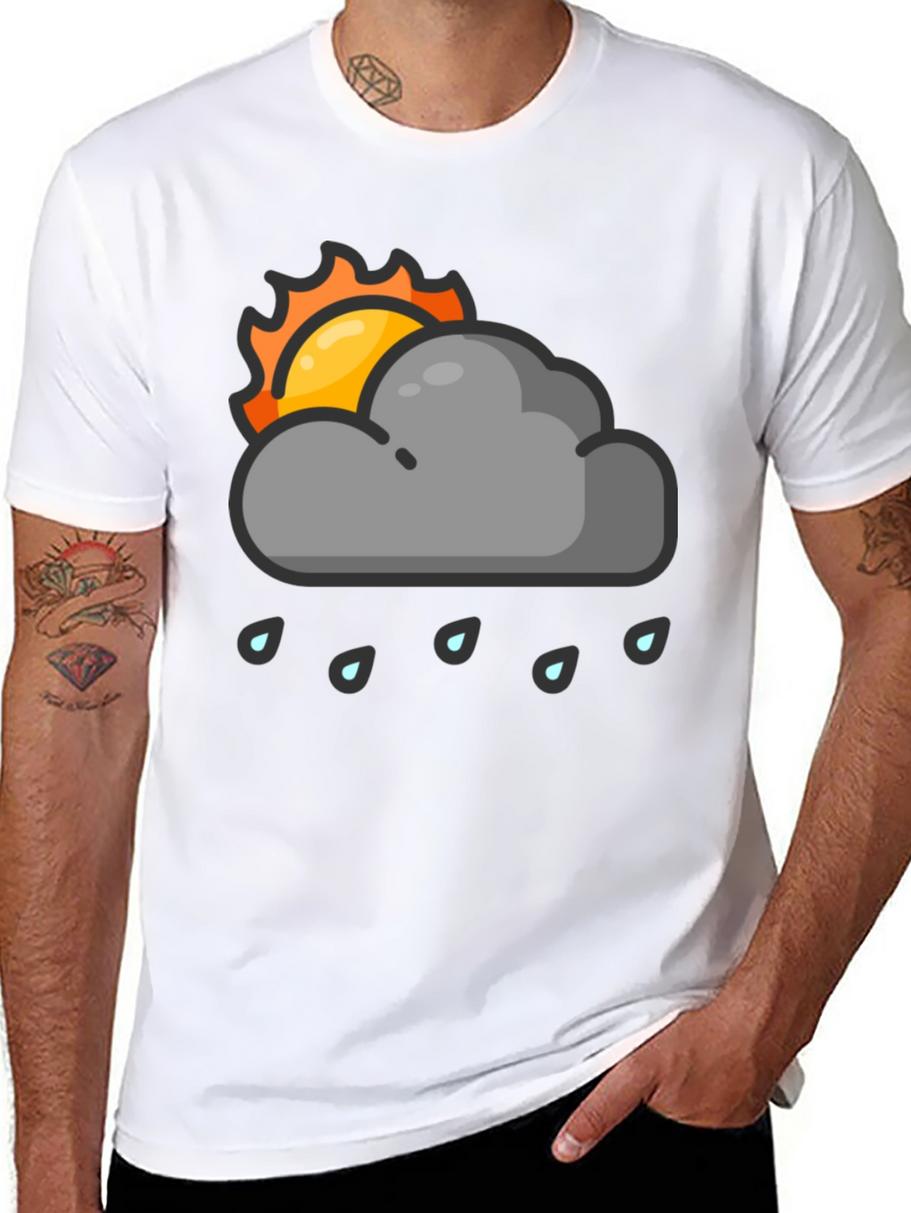 Rainy Day Sun Graphic T-Shirt