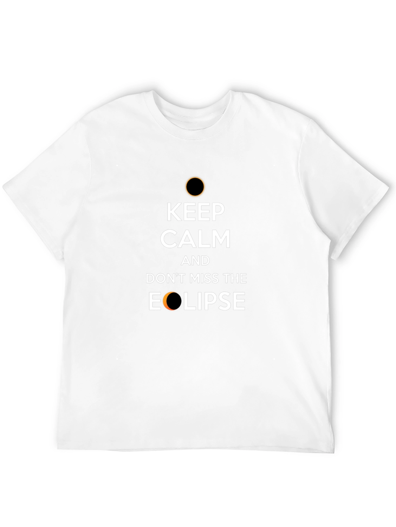 Keep Calm Eclipse T-Shirt -  Black