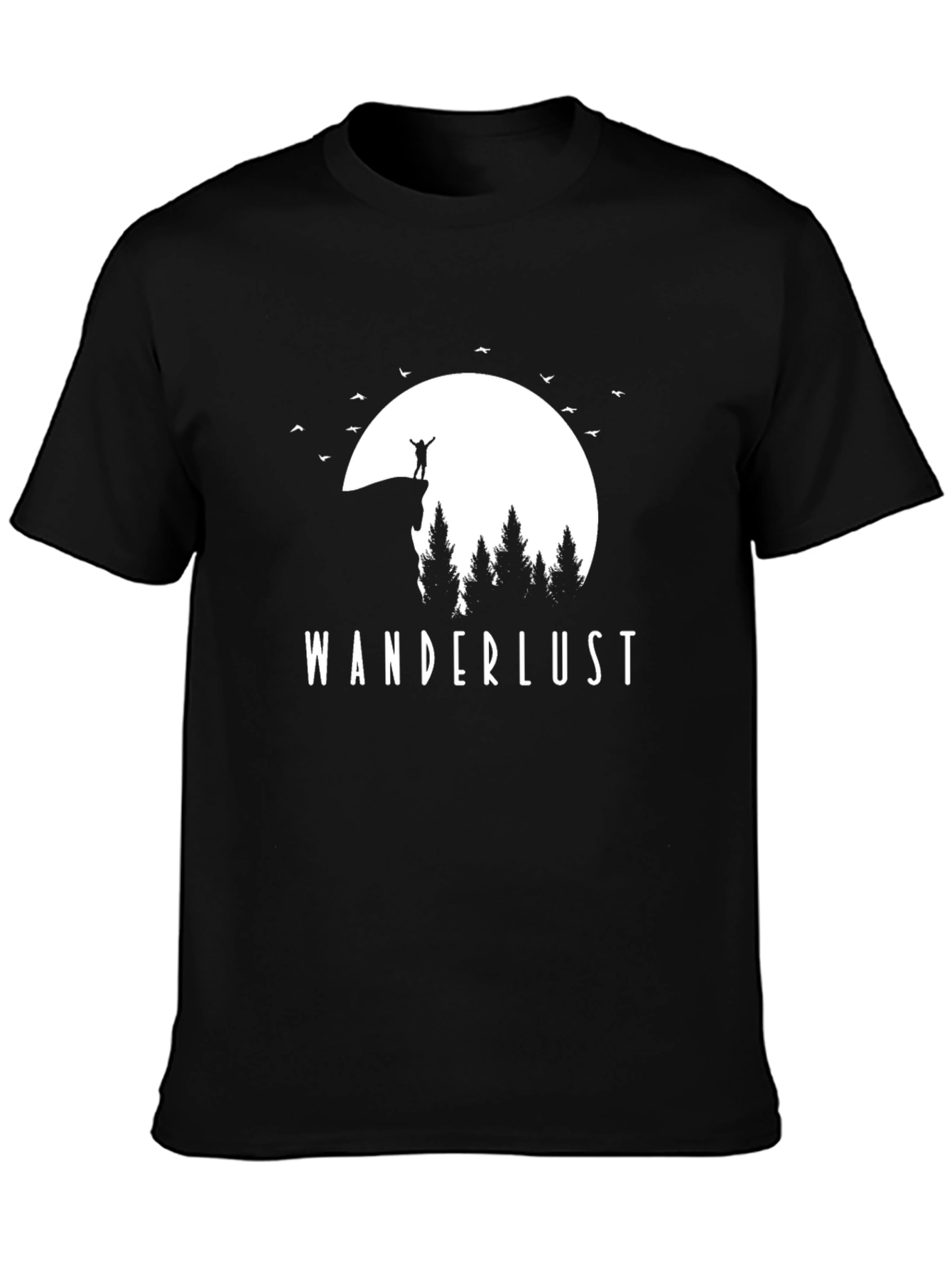 Wanderlust Graphic Tee - Black