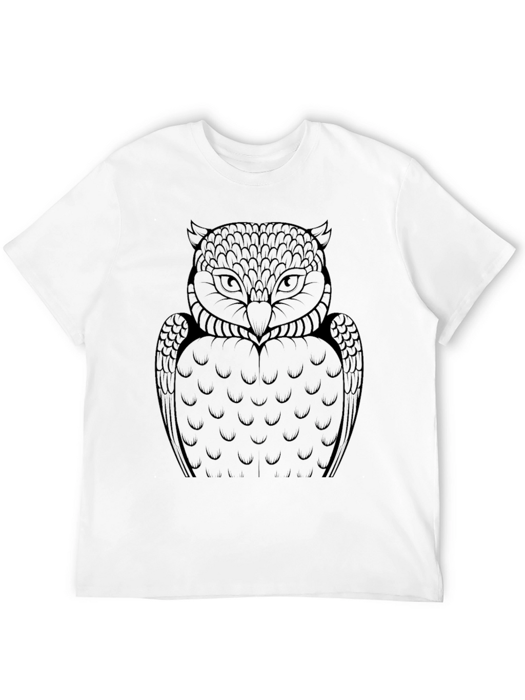 Owl Graphic Tee - Mens Black T-Shirt