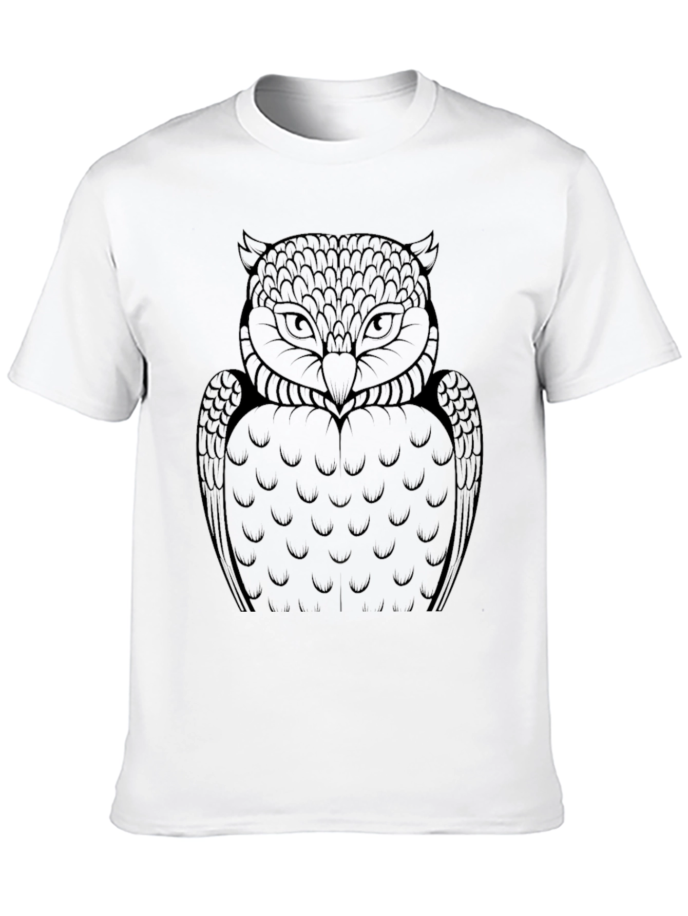 Owl Graphic Tee - Mens Black T-Shirt