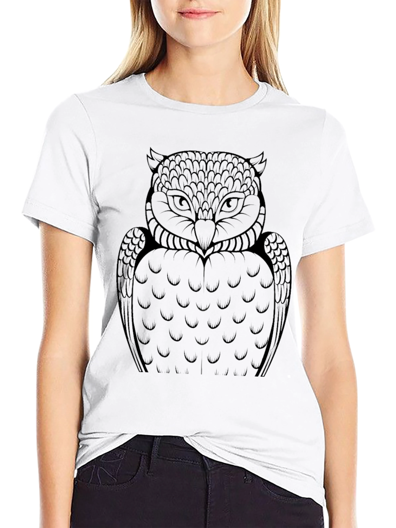 Owl Graphic Tee - Mens Black T-Shirt