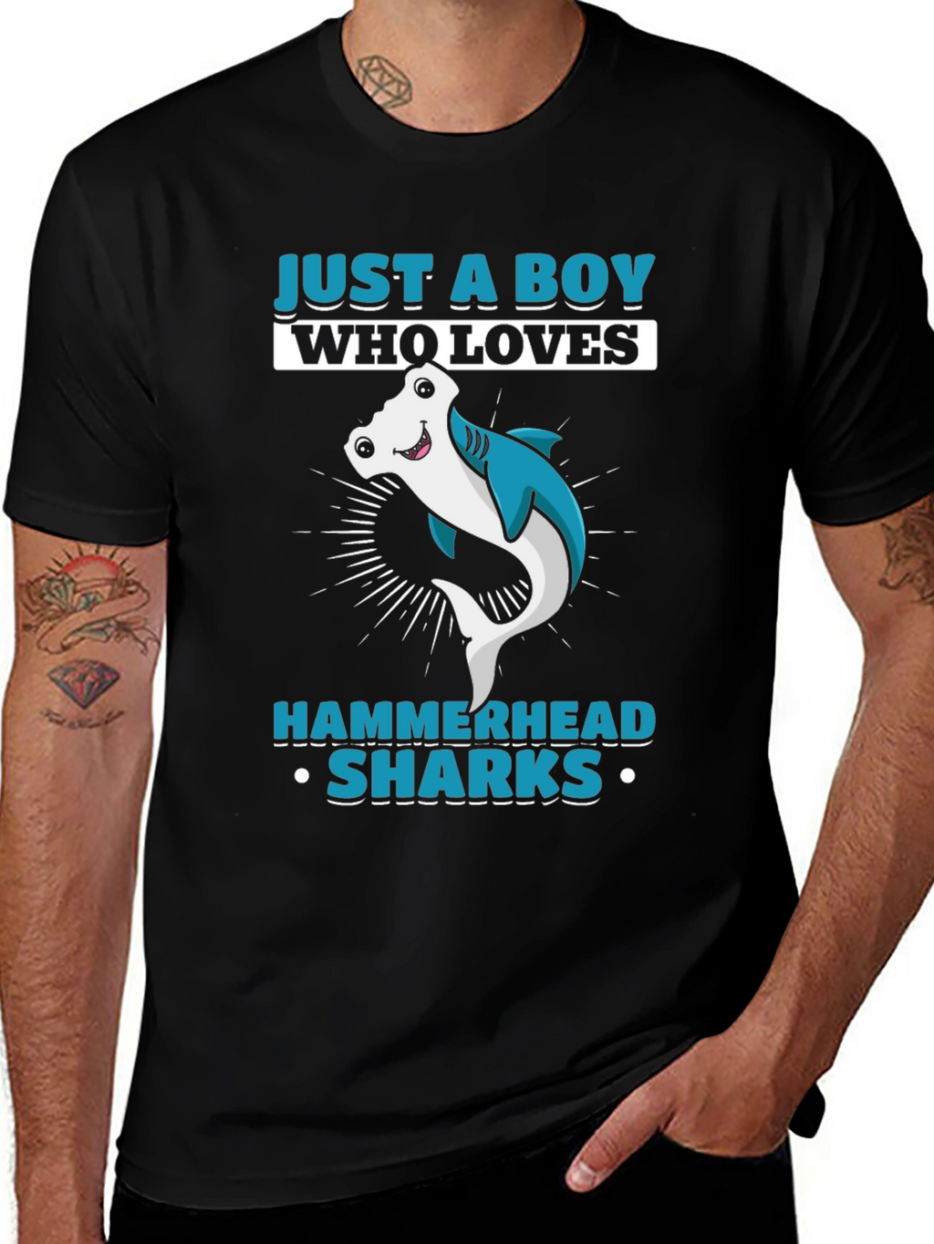 Boys Hammerhead Shark Lover T-Shirt