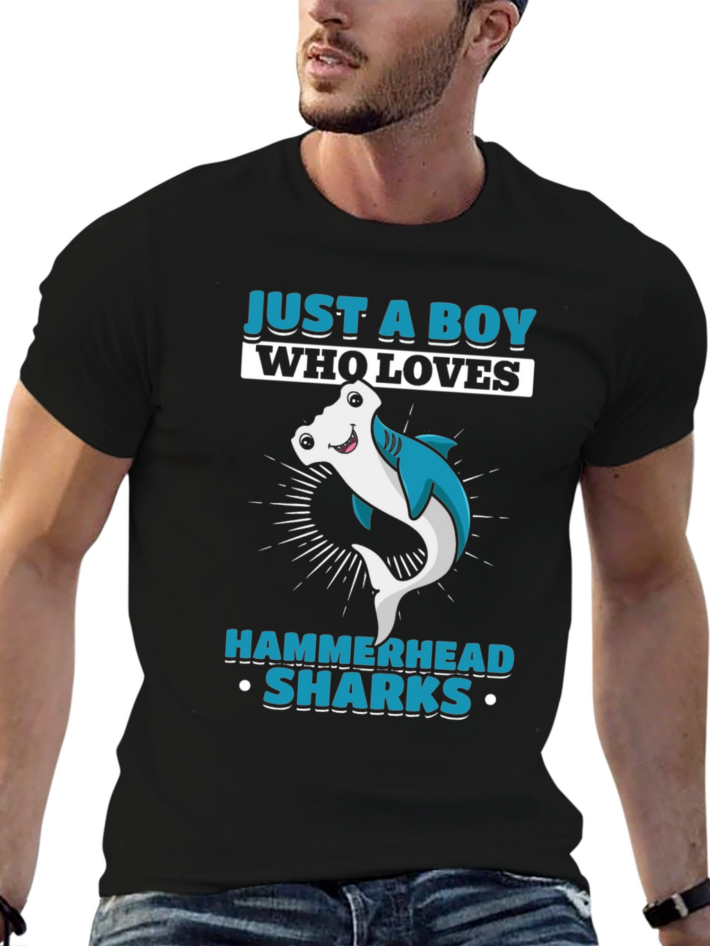 Boys Hammerhead Shark Lover T-Shirt