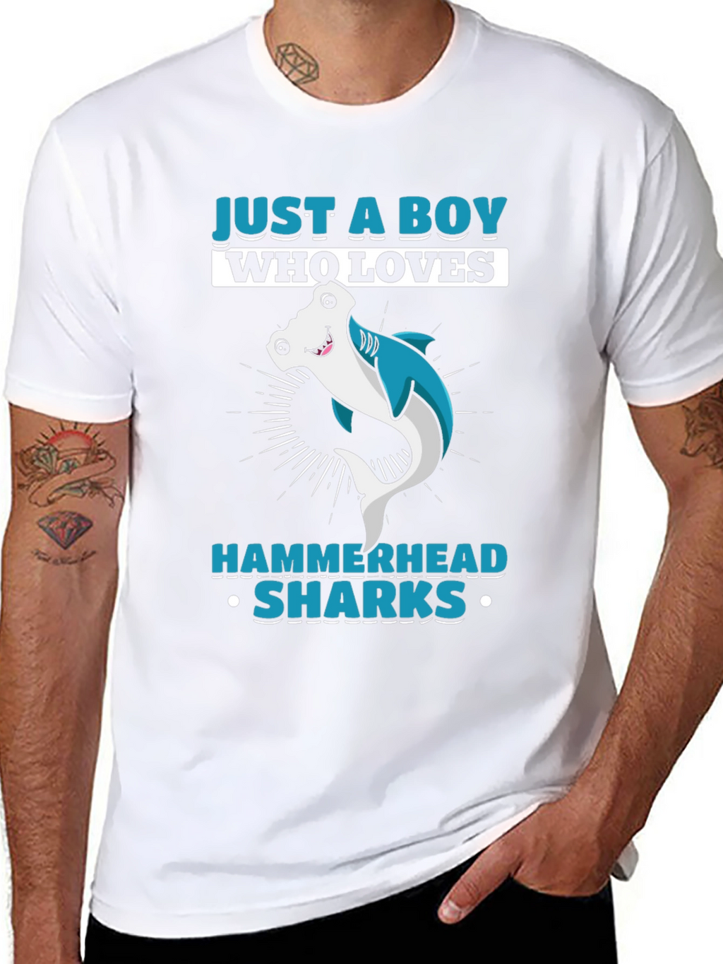 Boys Hammerhead Shark Lover T-Shirt
