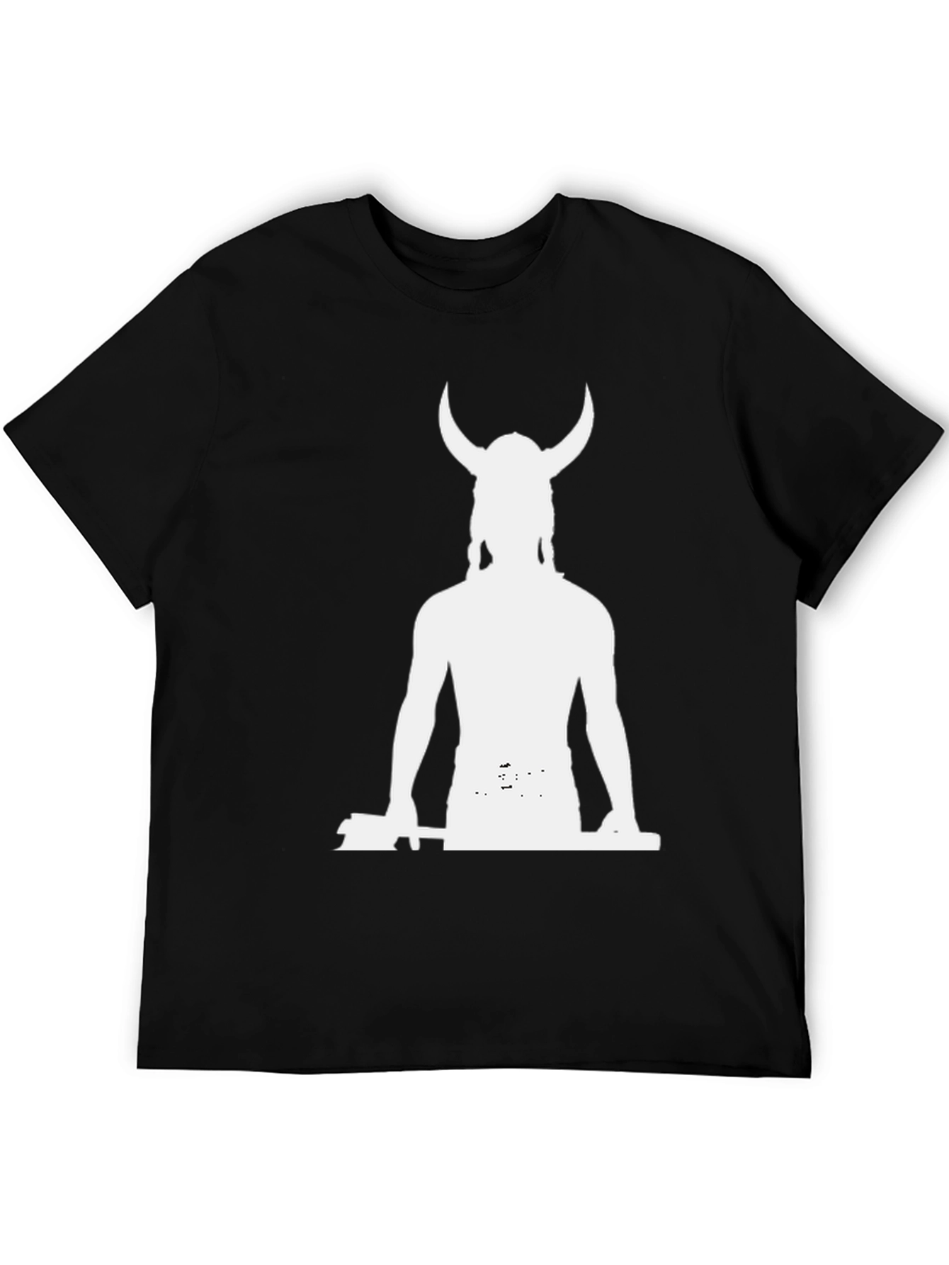 Viking Warrior Graphic T-Shirt - Black