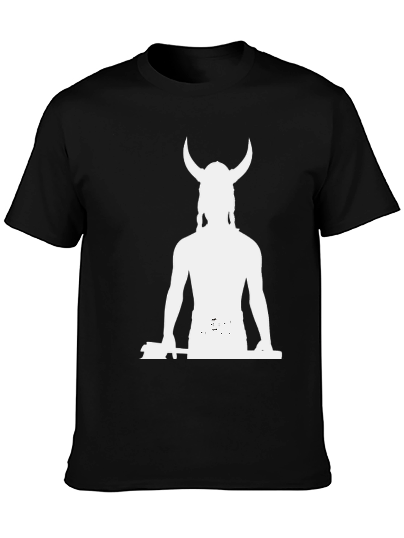 Viking Warrior Graphic T-Shirt - Black