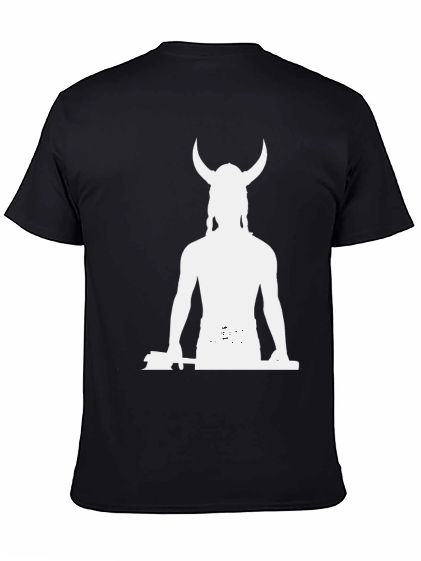 Viking Warrior Graphic T-Shirt - Black