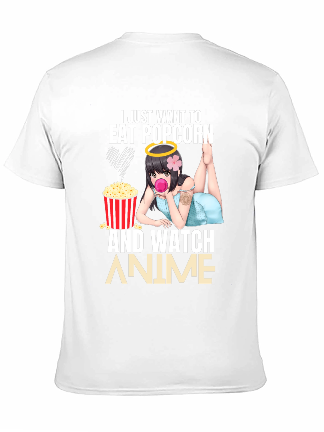 Eat Popcorn & Watch Anime T-Shirt