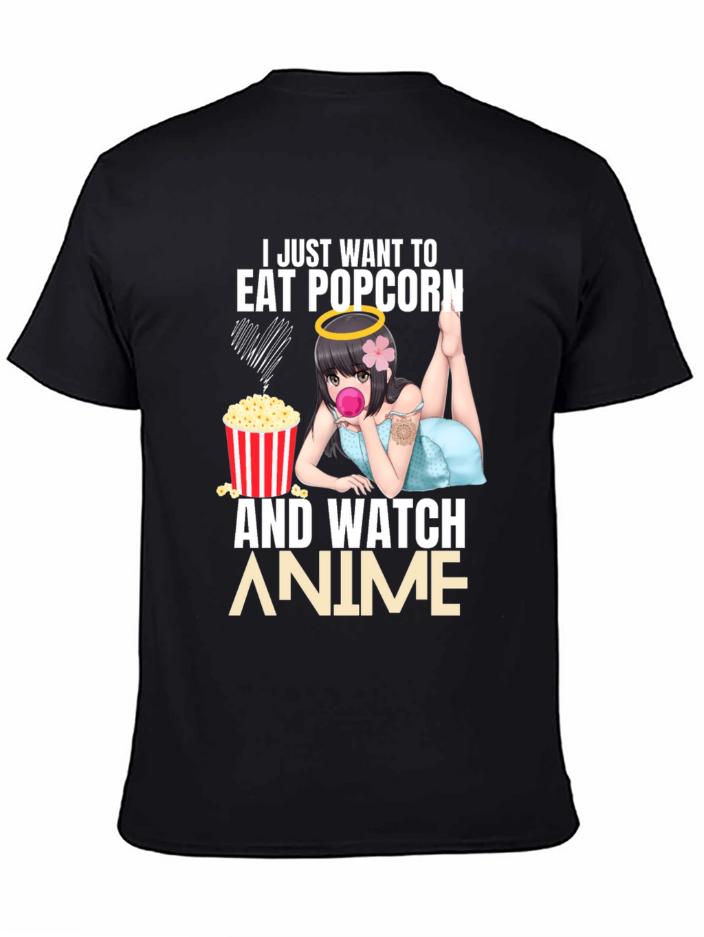 Eat Popcorn & Watch Anime T-Shirt