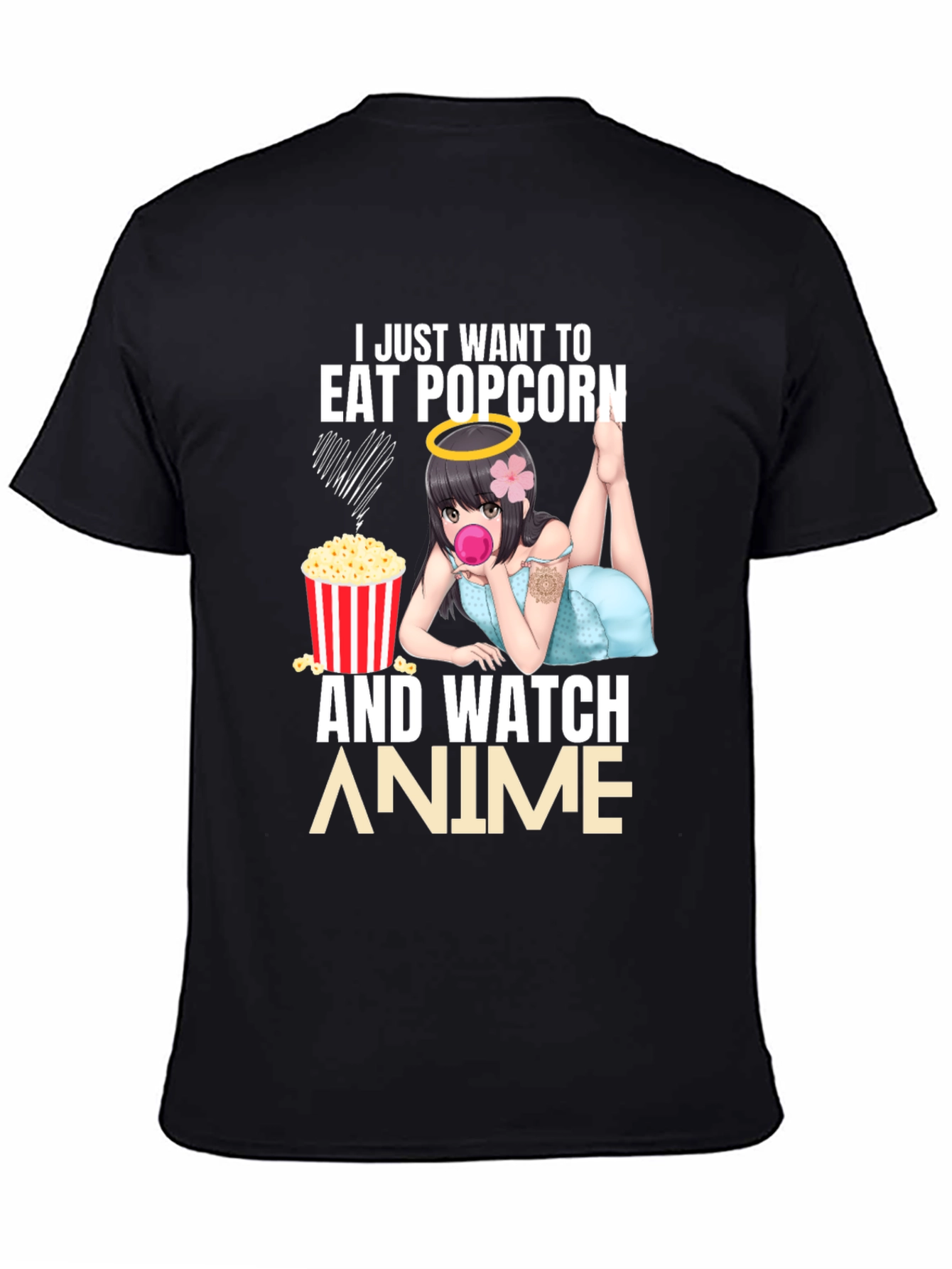 Eat Popcorn & Watch Anime T-Shirt