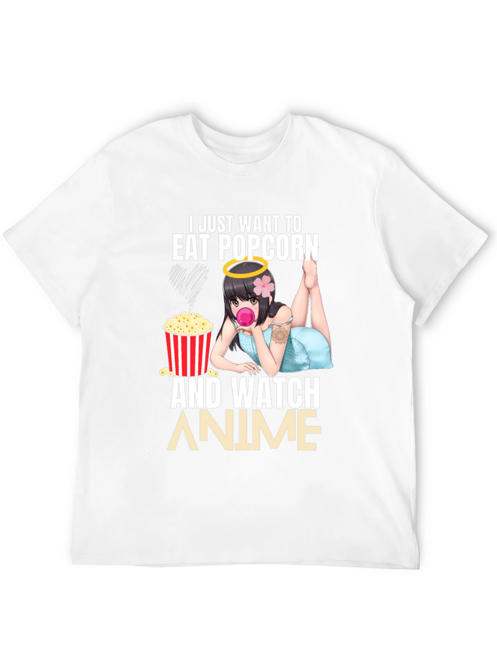 Eat Popcorn & Watch Anime T-Shirt