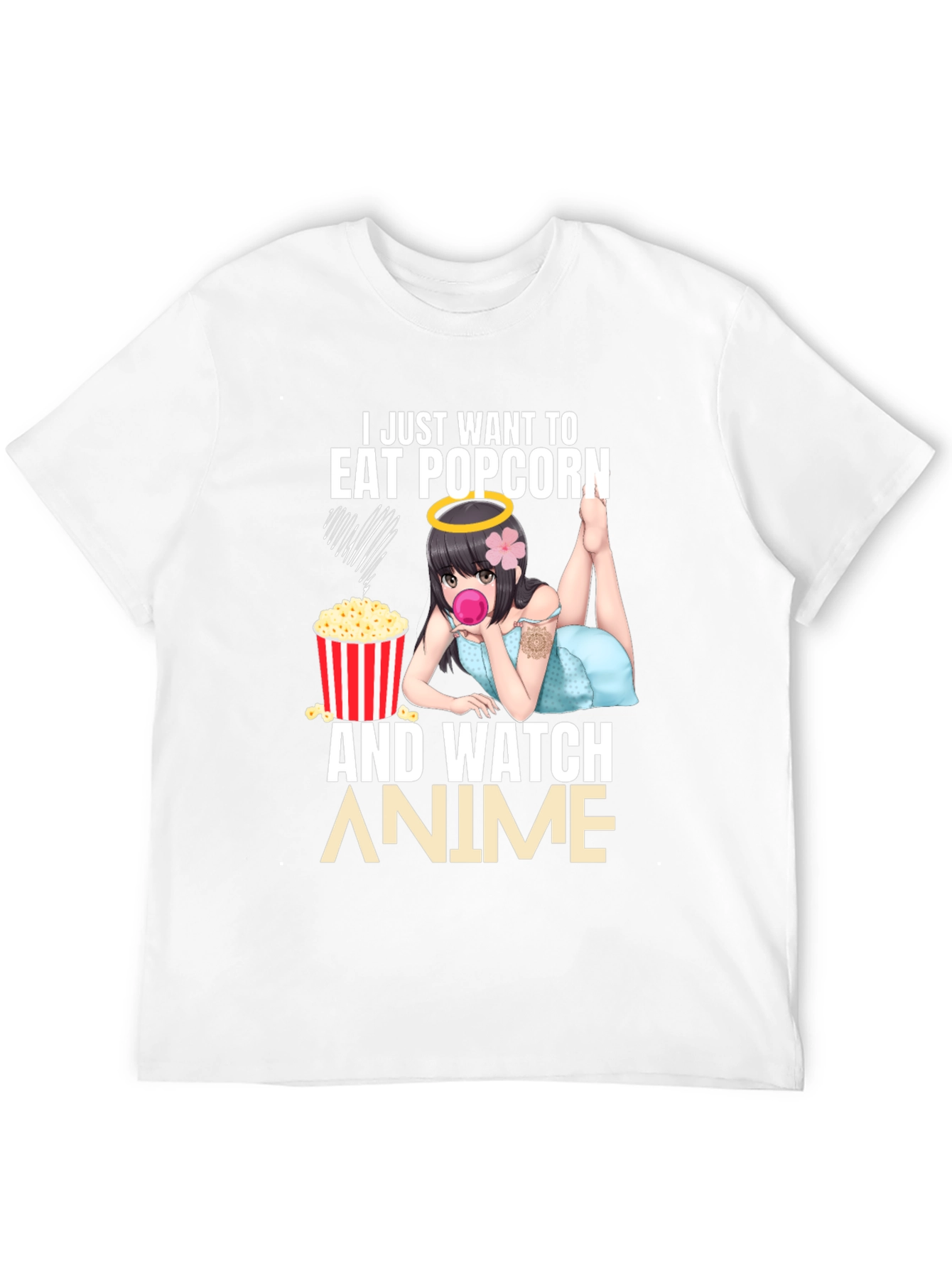 Eat Popcorn & Watch Anime T-Shirt
