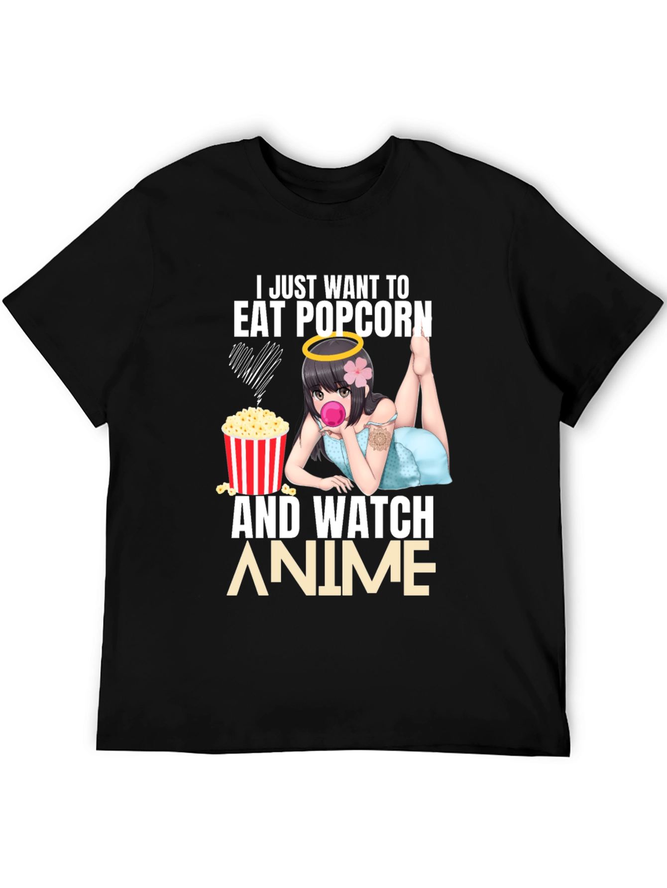 Eat Popcorn & Watch Anime T-Shirt