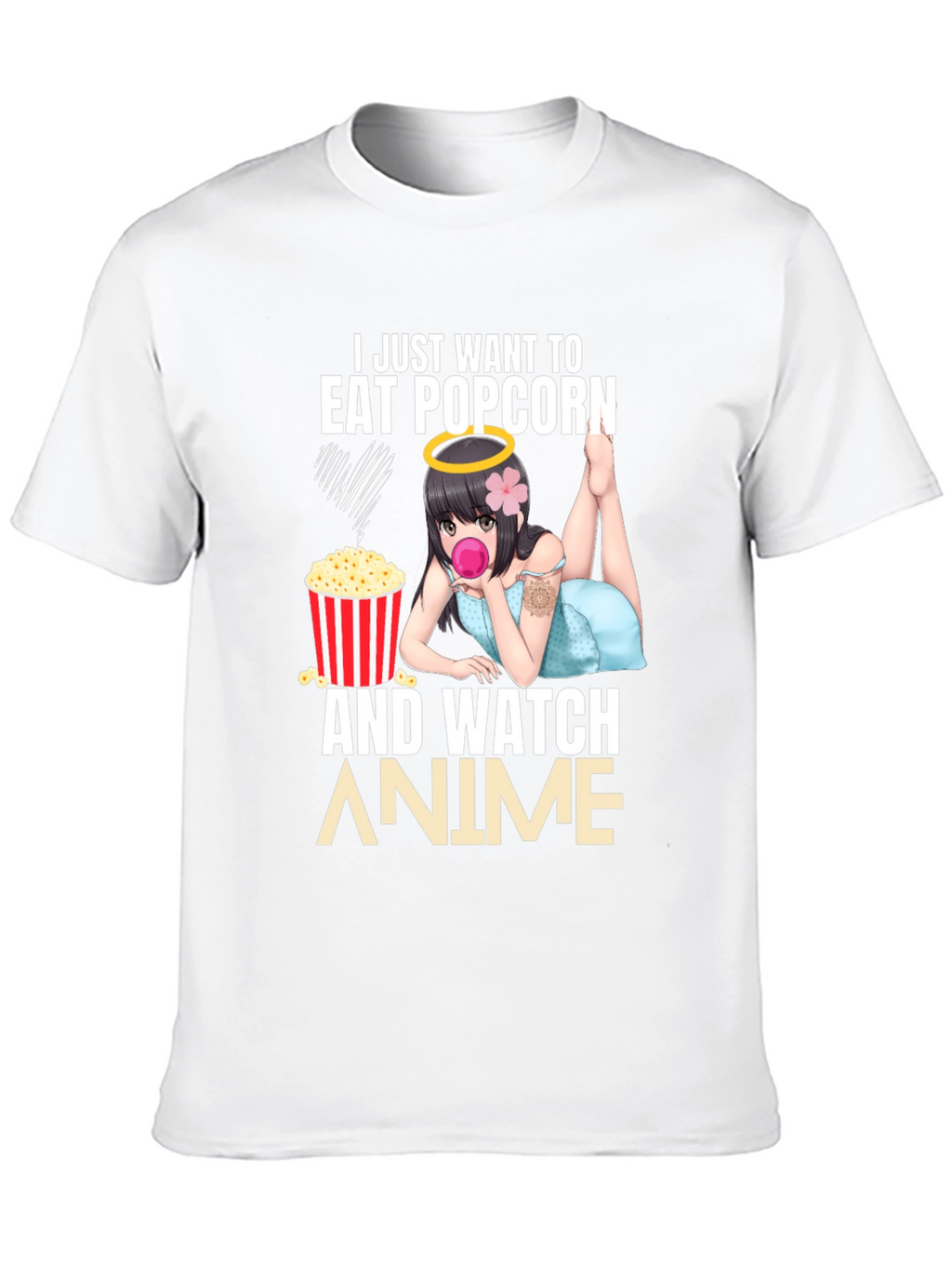 Eat Popcorn & Watch Anime T-Shirt