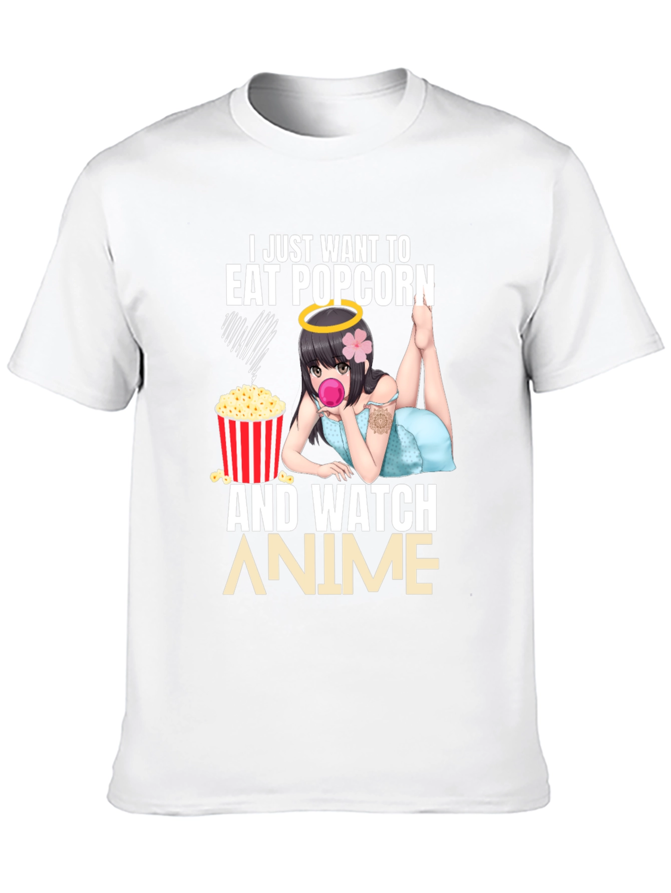 Eat Popcorn & Watch Anime T-Shirt